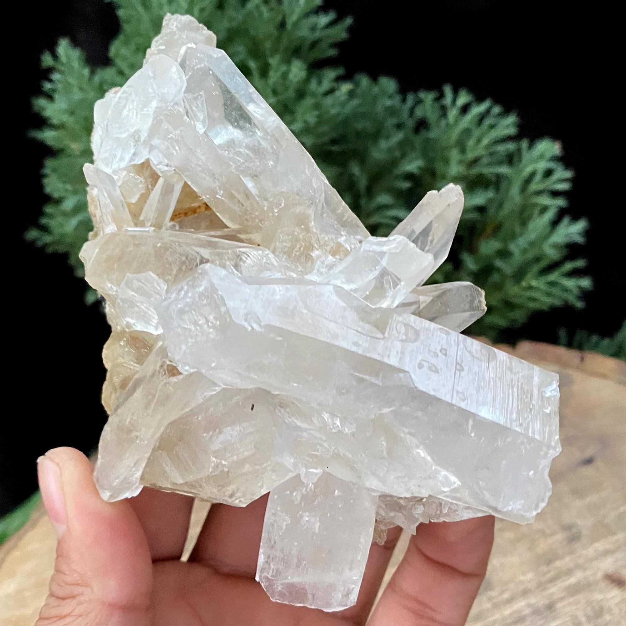 Golden Healer Quartz Crystal: Raw Yellow Mineral Specimen, Home Decor 395gm