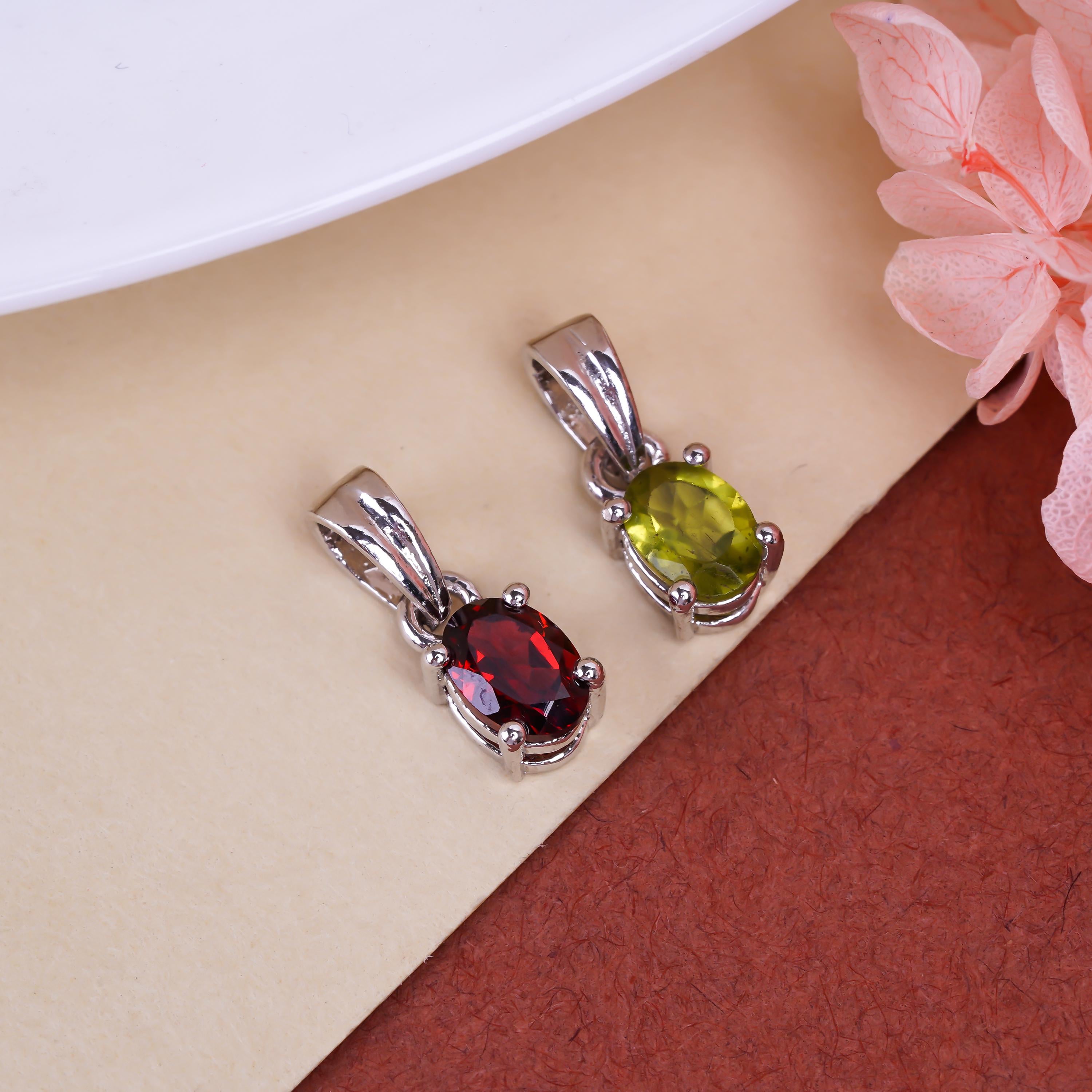 Oval Sky Blue Topaz Pendant: Handmade 925 Sterling Silver (5x7mm)