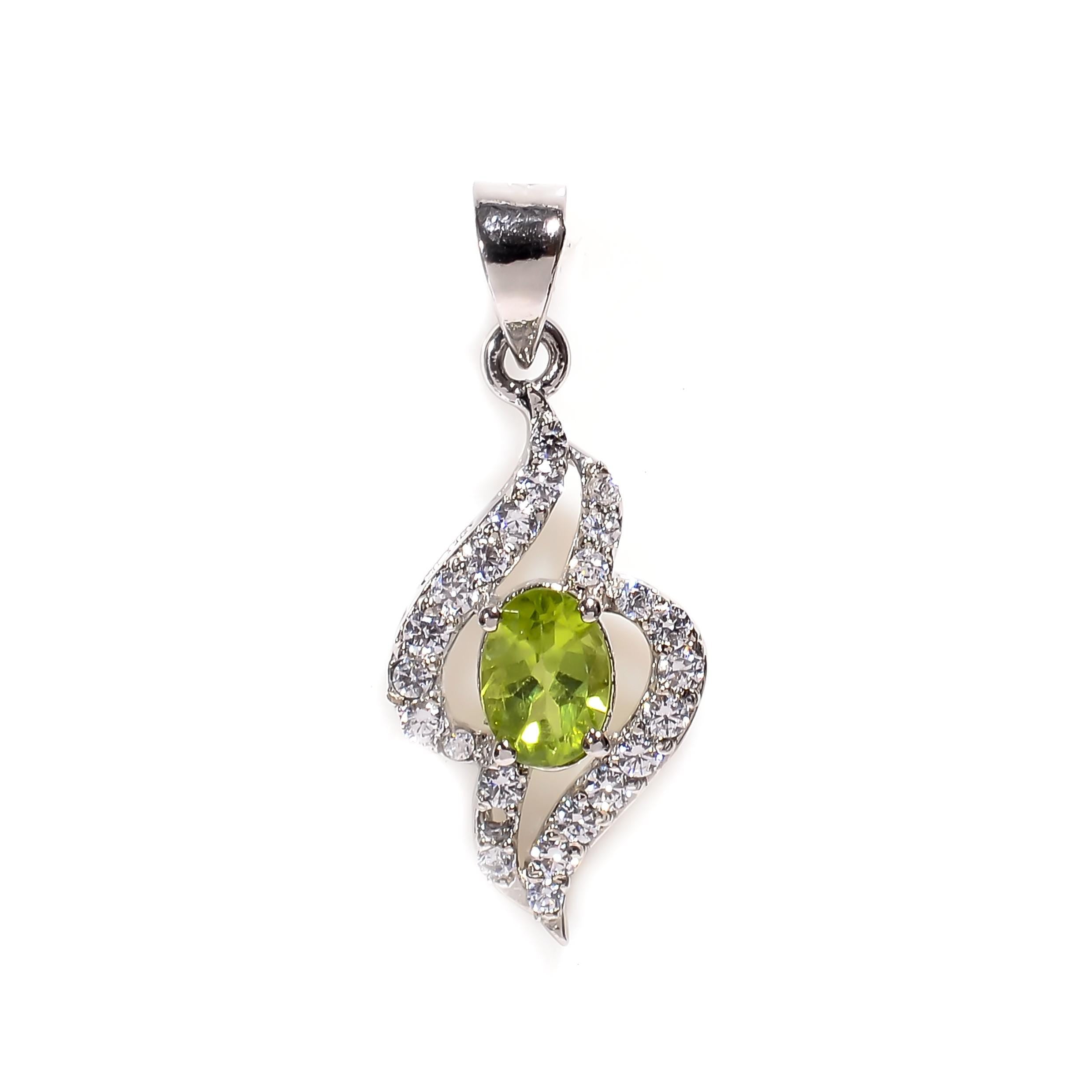 Handmade 925 Sterling Silver Oval Gemstone Pendant: Boho Birthstone Jewelry