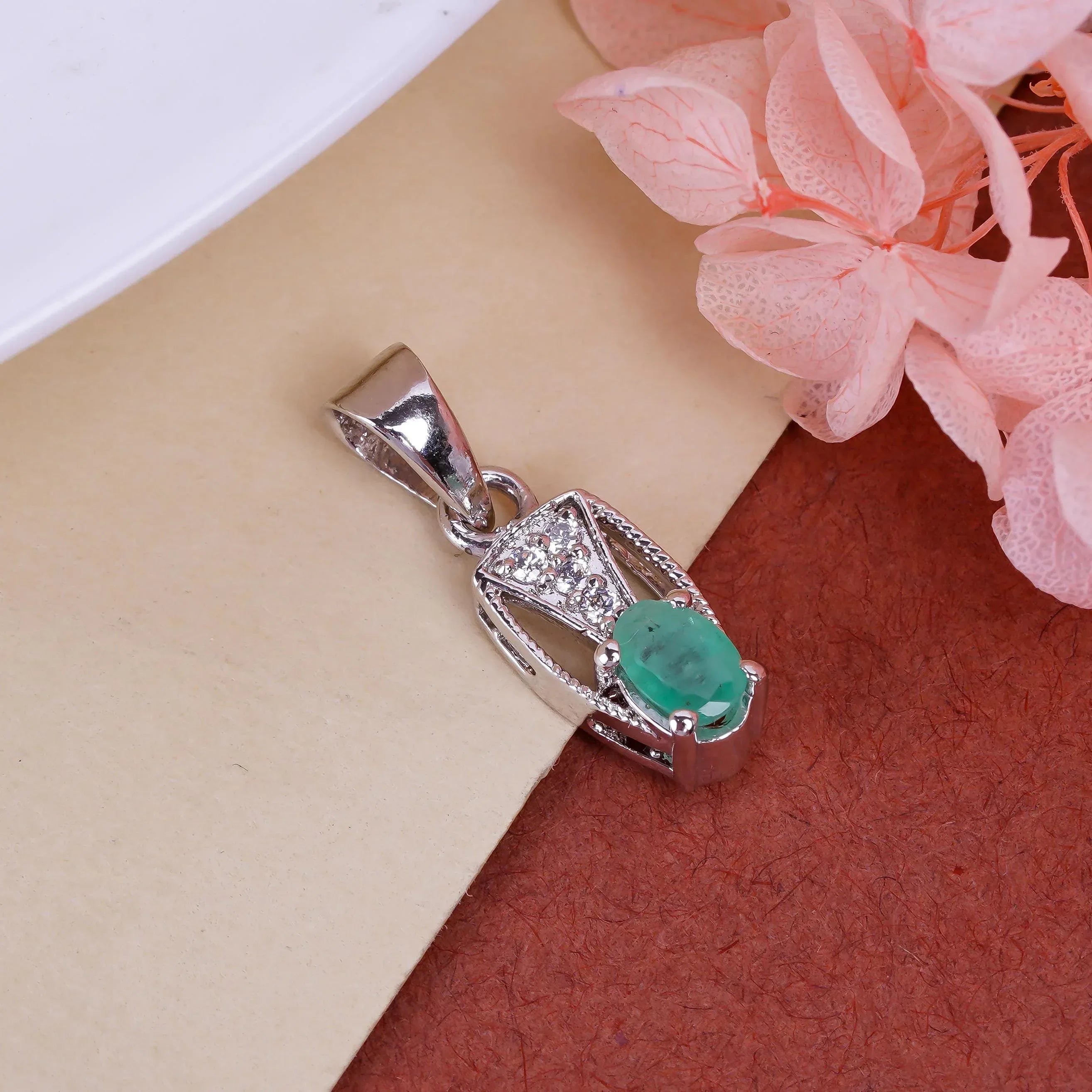 Handmade Ruby 925 Silver Pendant: Oval Gemstone Necklace