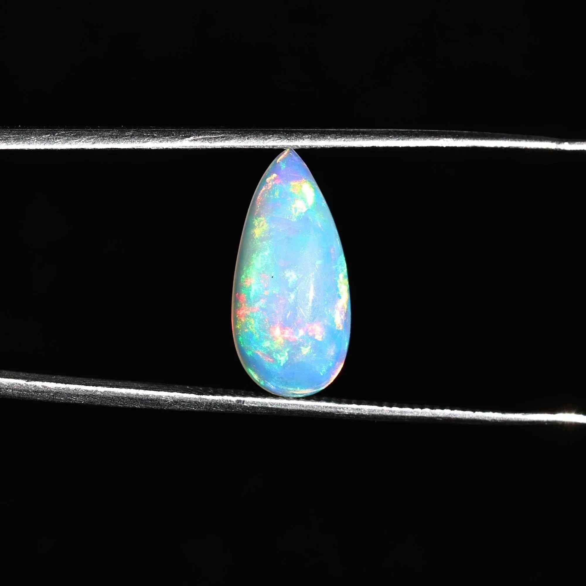Ethiopian Fire Opal Cabochon: 1.80 Carat White Opal Loose Stone, Making Jewelry loose gemstones