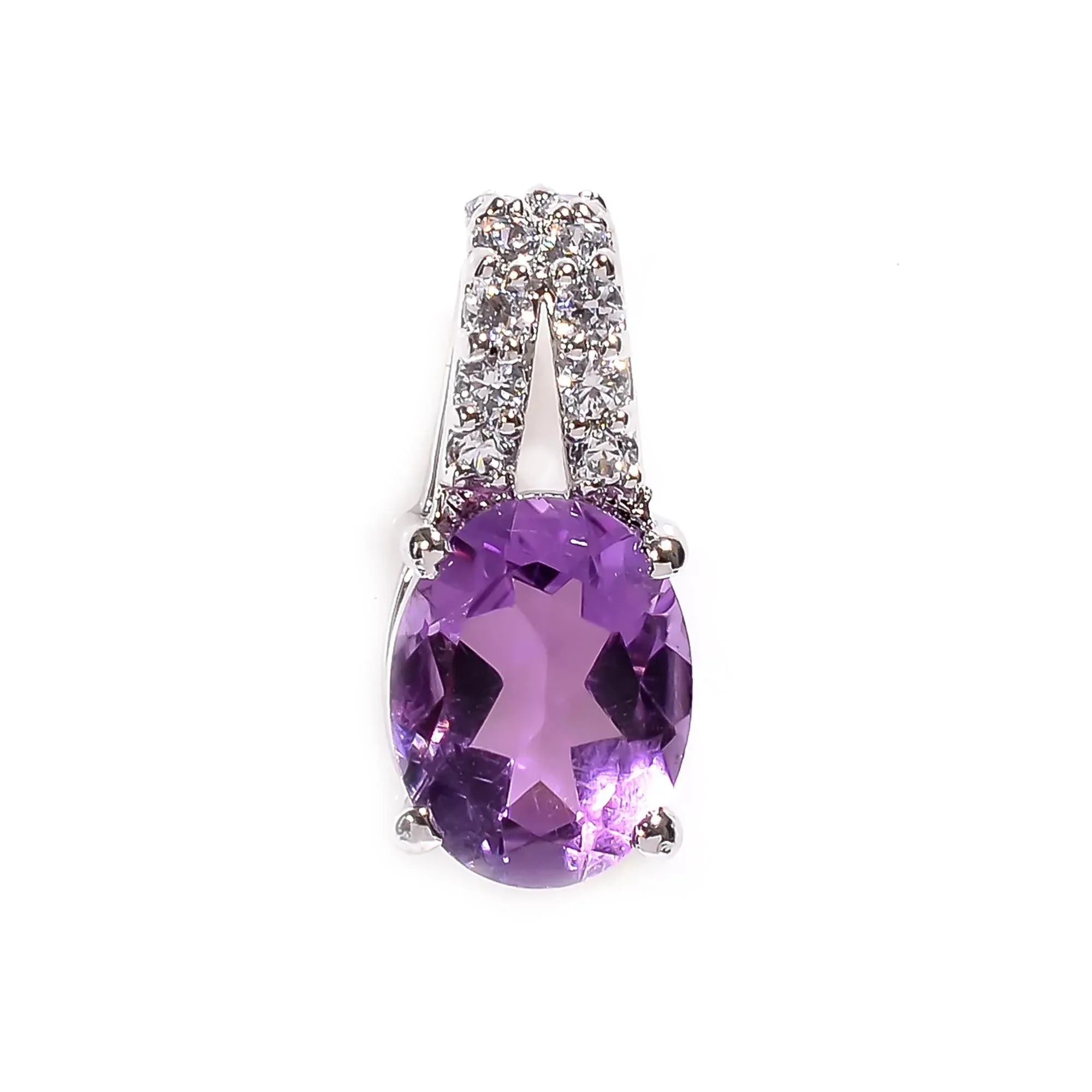 Citrine Gemstone Pendant: 925 Silver Amethyst Boho Jewelry