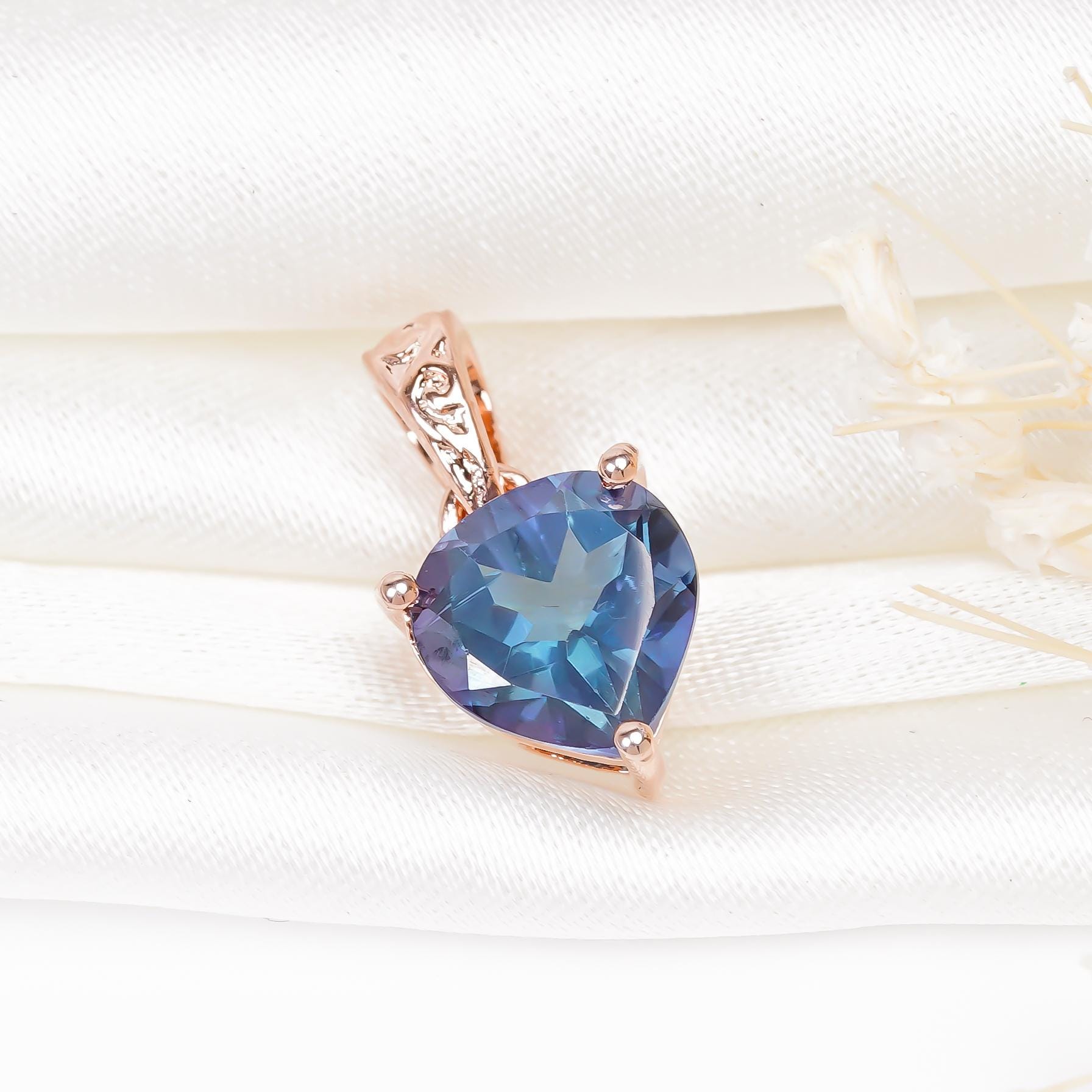 London Blue Topaz Pendant: Sterling Silver Oval Gemstone Jewelry