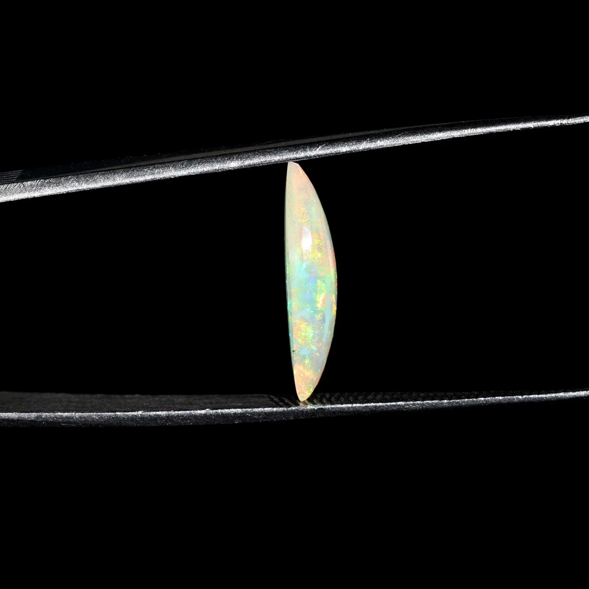 Ethiopian Fire Opal Cabochon: 2.07 Carat Marquise Cut Gemstone (7.5x18mm) loose gemstones