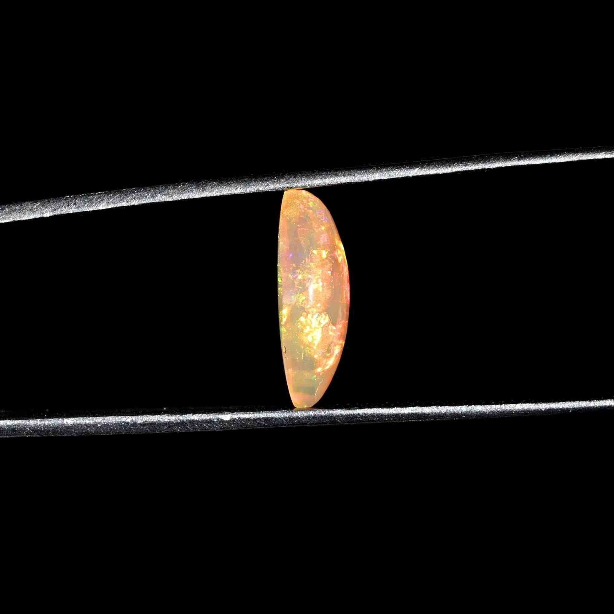 Ethiopian Fire Opal Cabochon: 2.10 Carat Marquise Gemstone loose gemstones