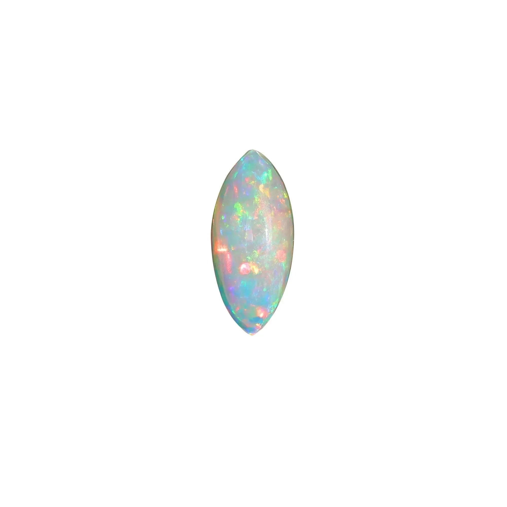 Ethiopian Opal Gemstone 3.15 Carat Marquise Cabochon for Exquisite Jewelry loose gemstones