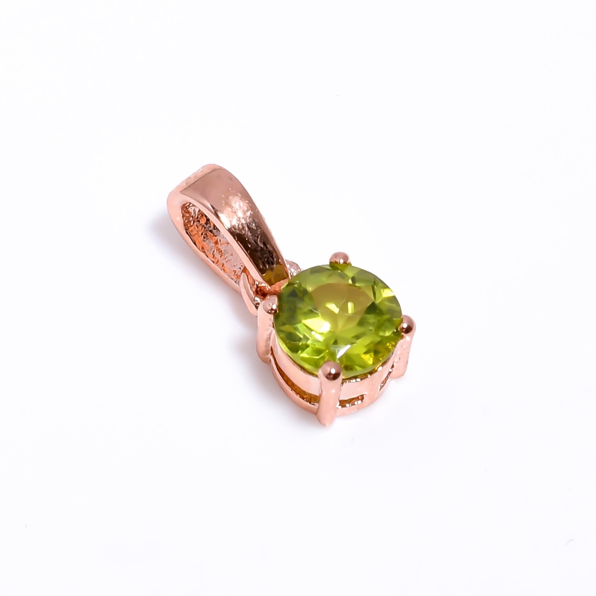 Peridot Pendant: Handmade Sterling Silver August Birthstone Necklace