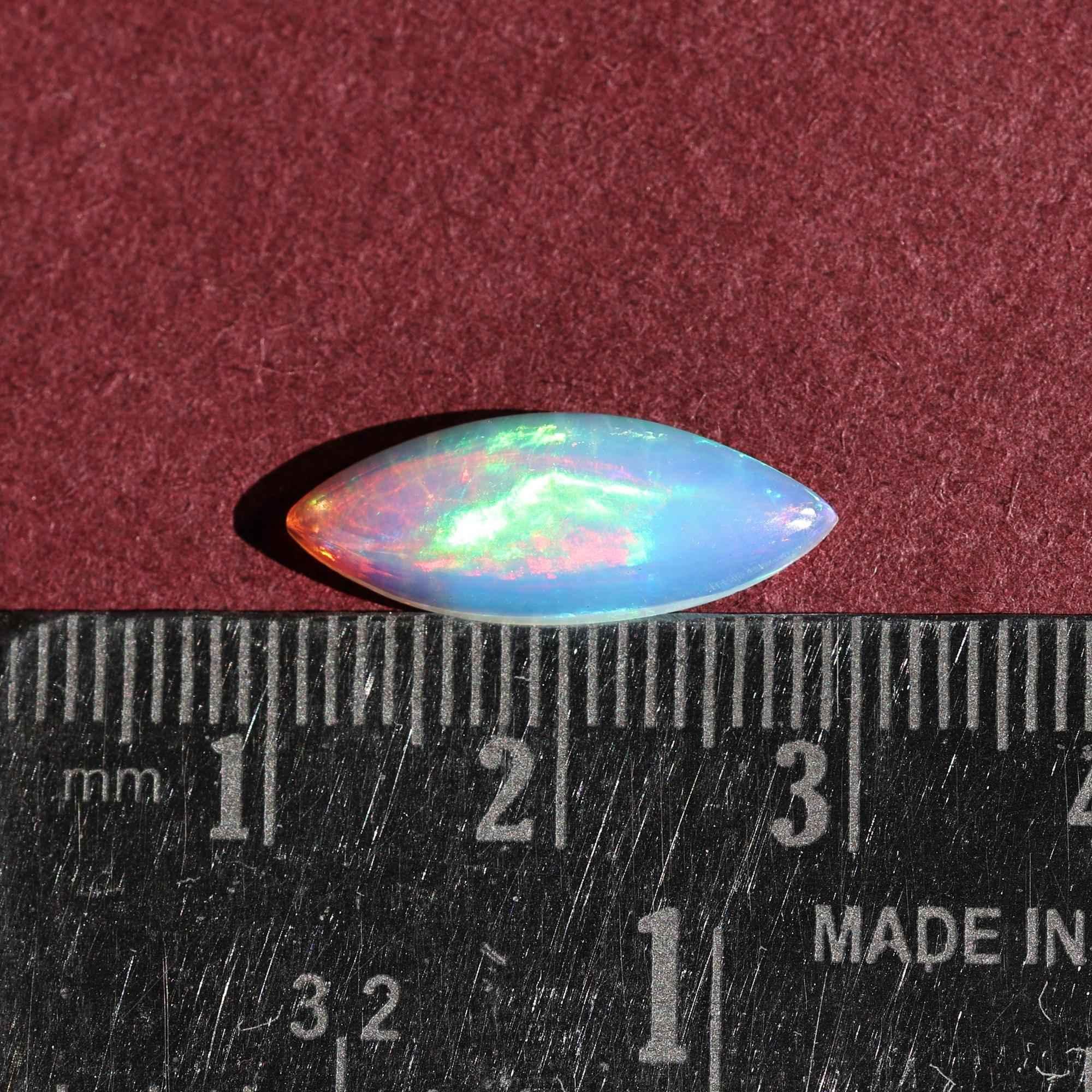 Ethiopian Fire Opal Cabochon - 2.20 Carat Loose Gemstone for Jewelry loose gemstones