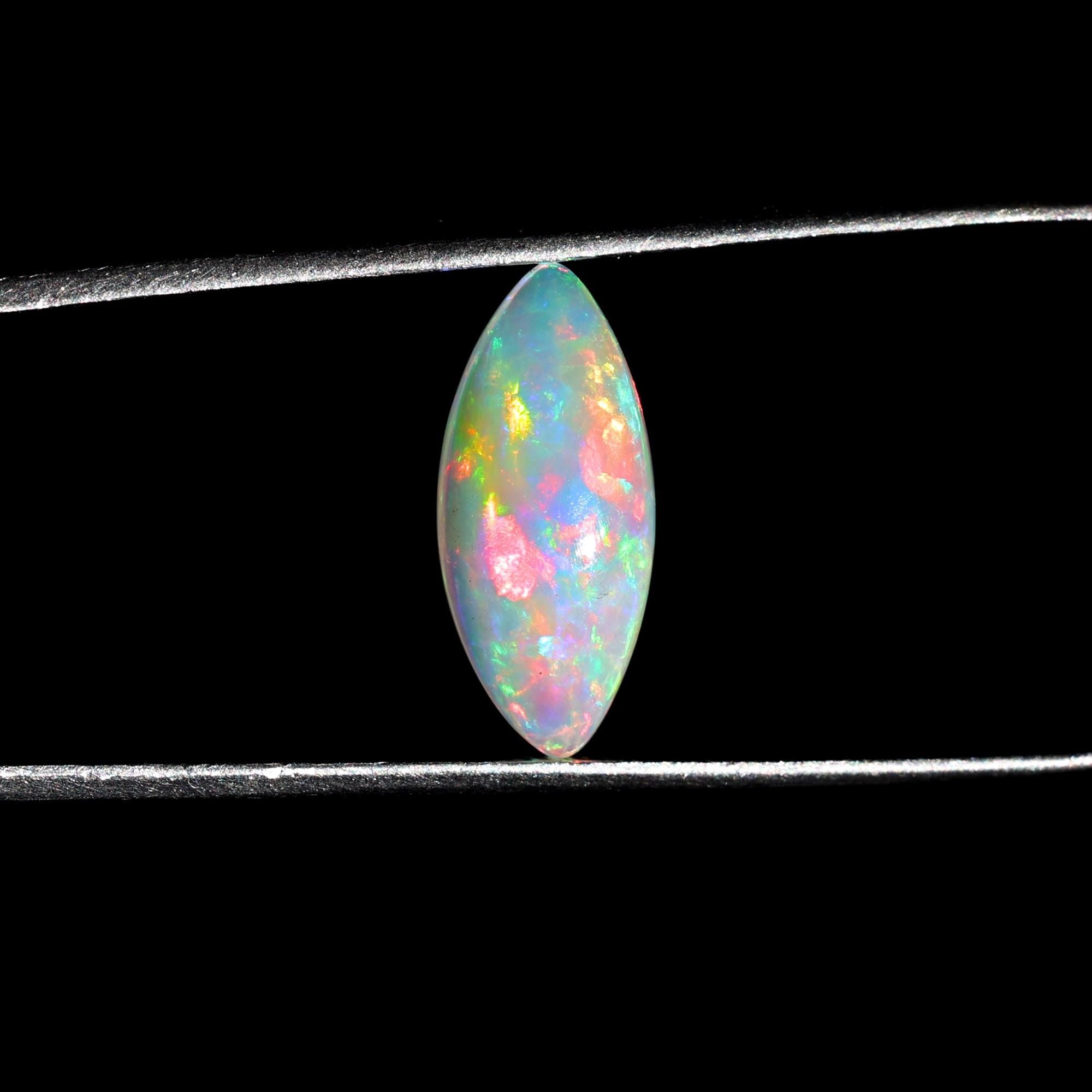 Ethiopian Opal Gemstone: 2.40 Carat Marquise Cabochon for Pendant Making