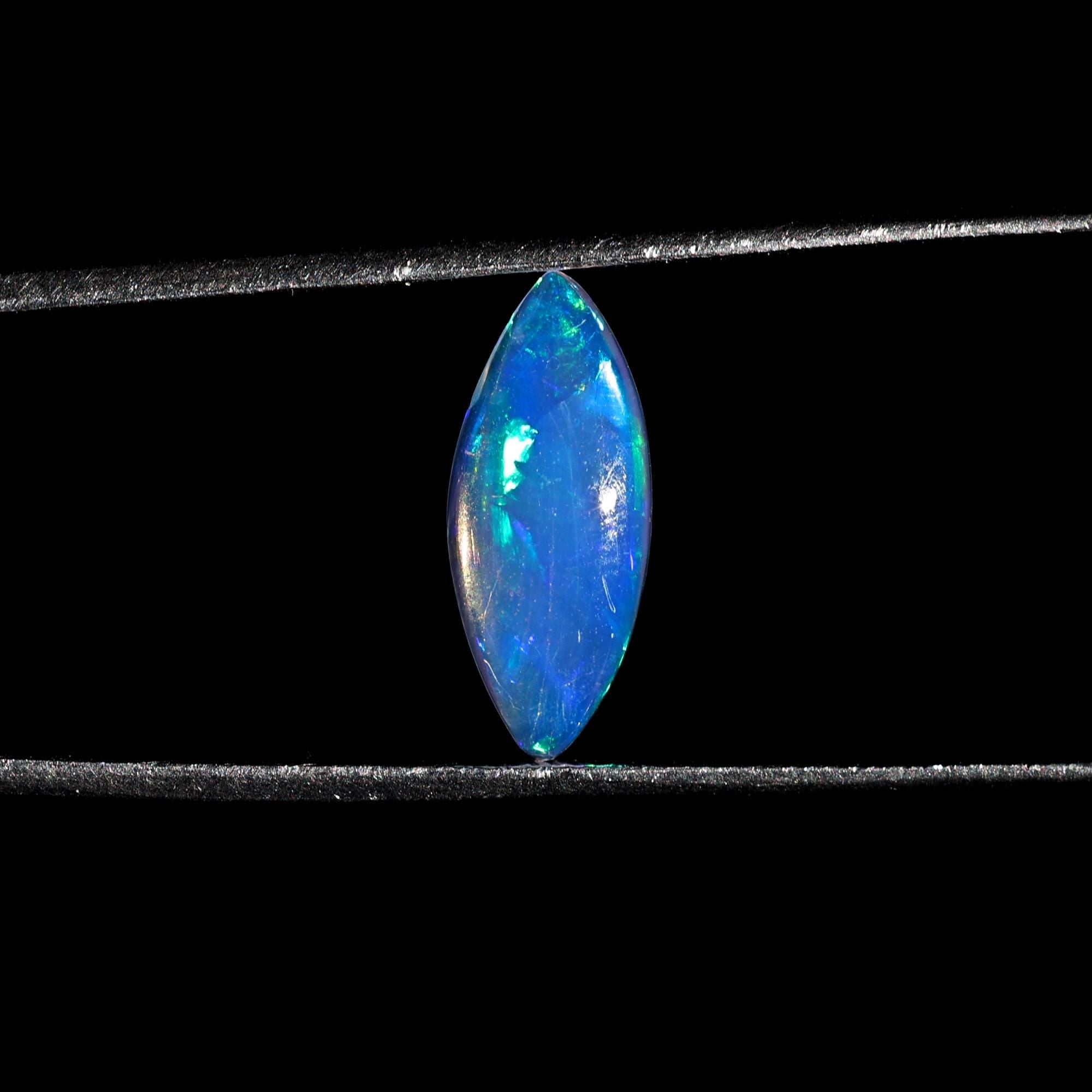 Ethiopian Fire Opal Cabochon: 1.50 Carat Marquise Gemstone for Jewelry
