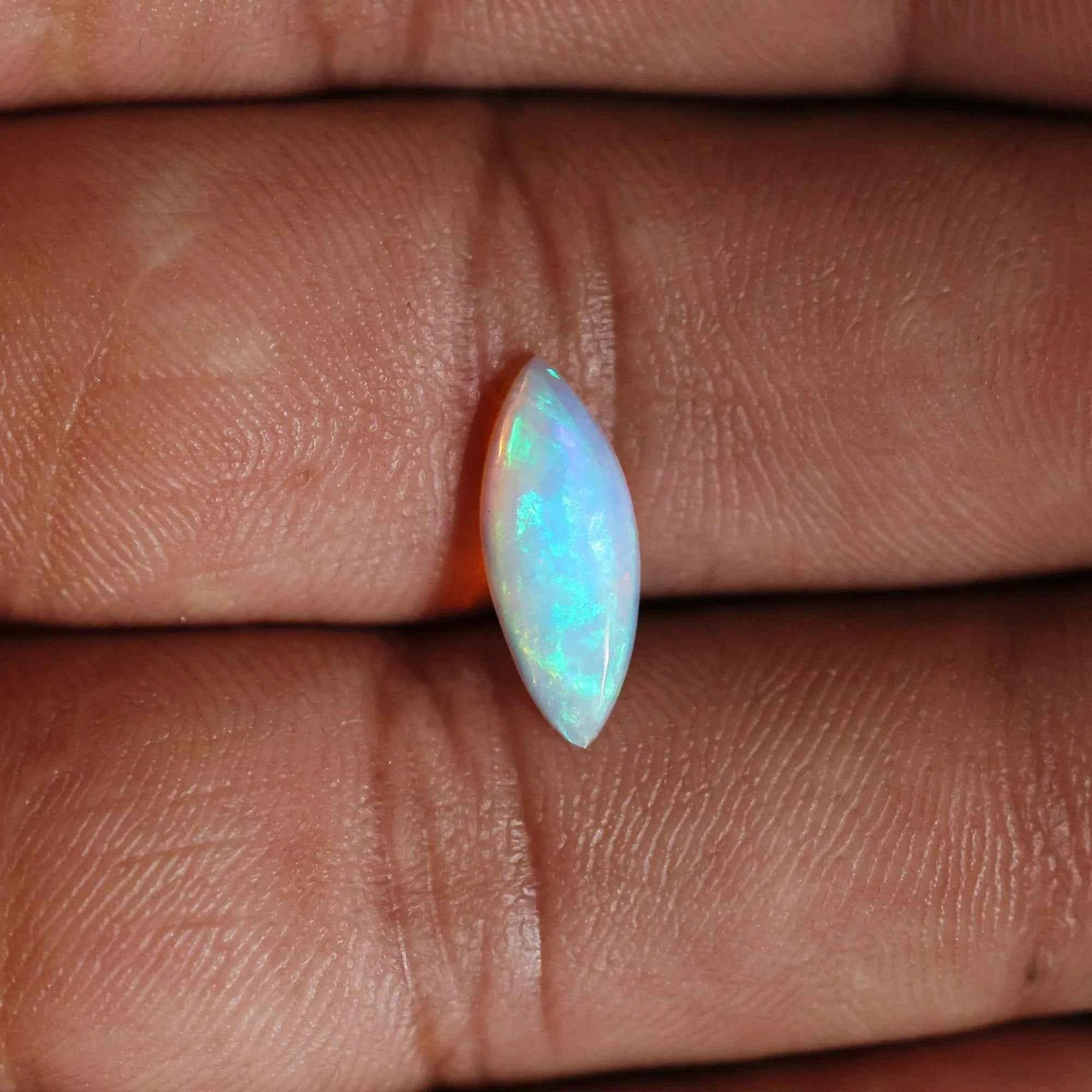 AAA Ethiopian Welo Opal Cabochon: 1.25 Carat Marquise Fire Opal loose gemstones