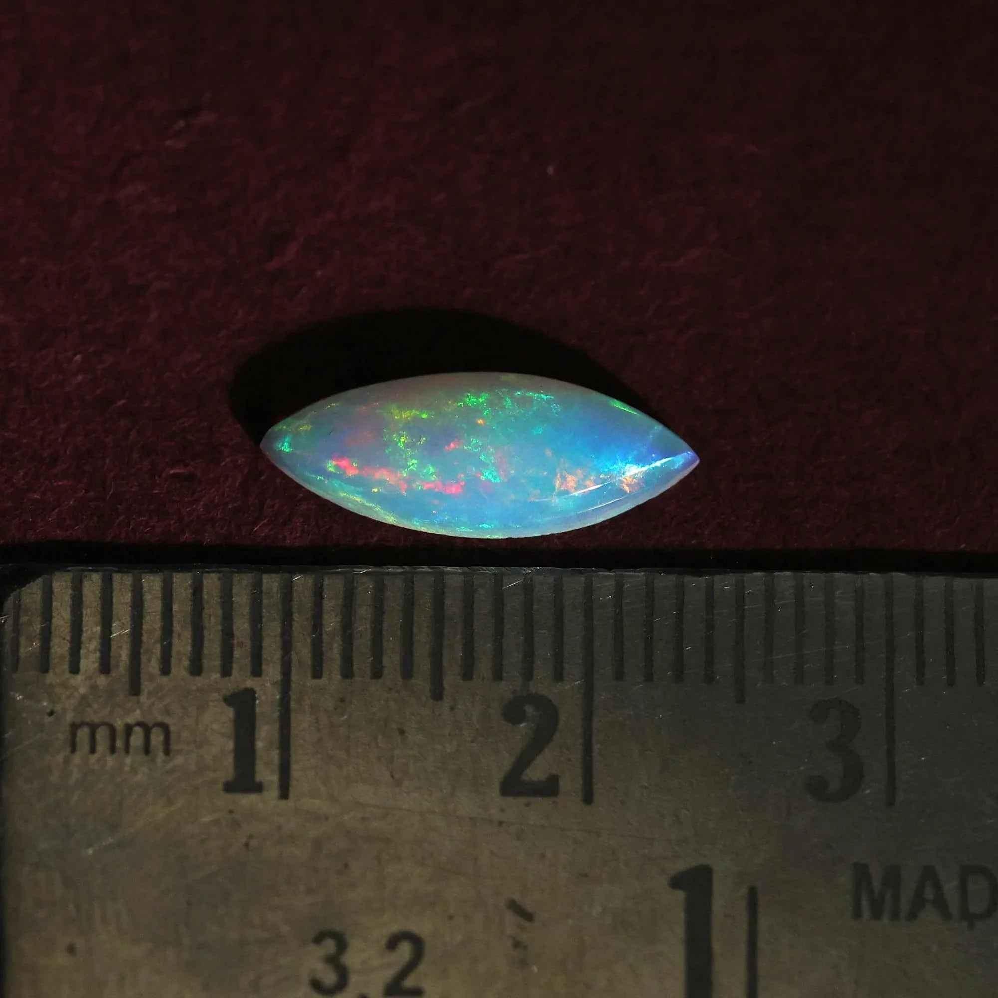 AAA Ethiopian Welo Opal Cabochon: 1.25 Carat Marquise Fire Opal loose gemstones