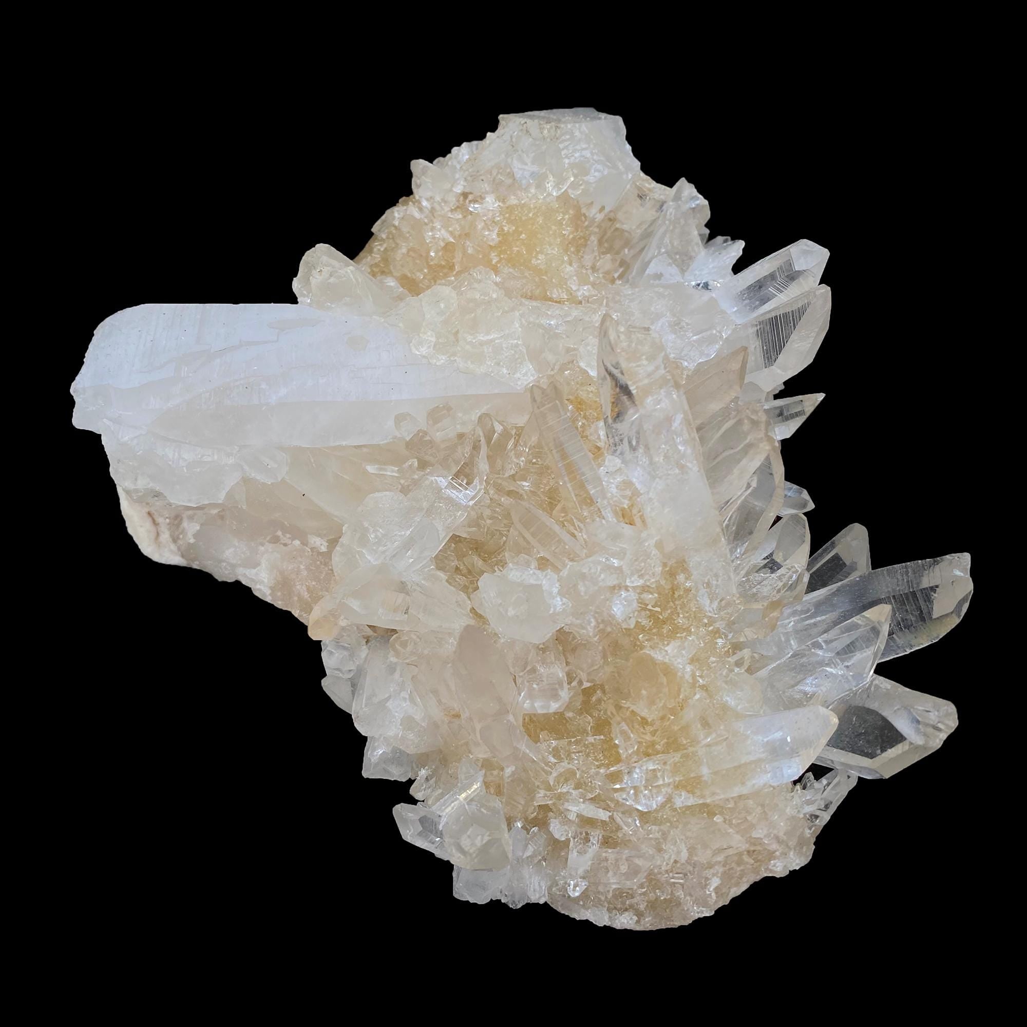 515gm Yellow Samadhi Quartz Crystal: Raw Healing Crystal Minerals