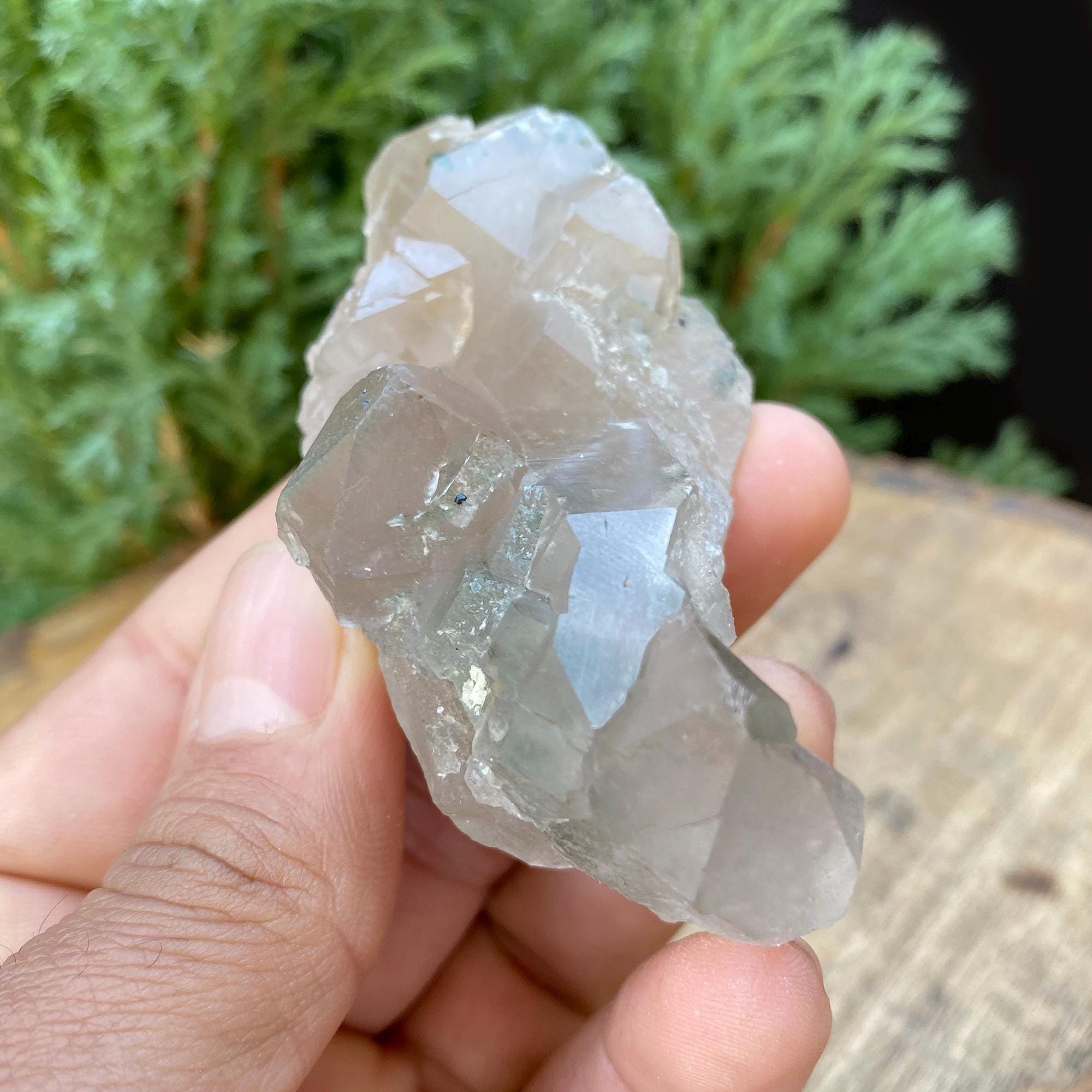 Smoky Quartz Crystal Cluster: Raw Healing Stone 95gm