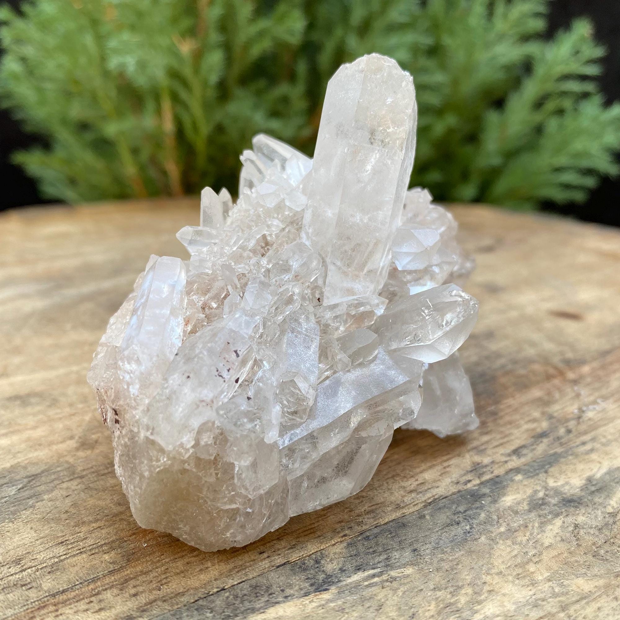Himalayan Quartz Specimen: White & Pink Healing Crystal 395gm