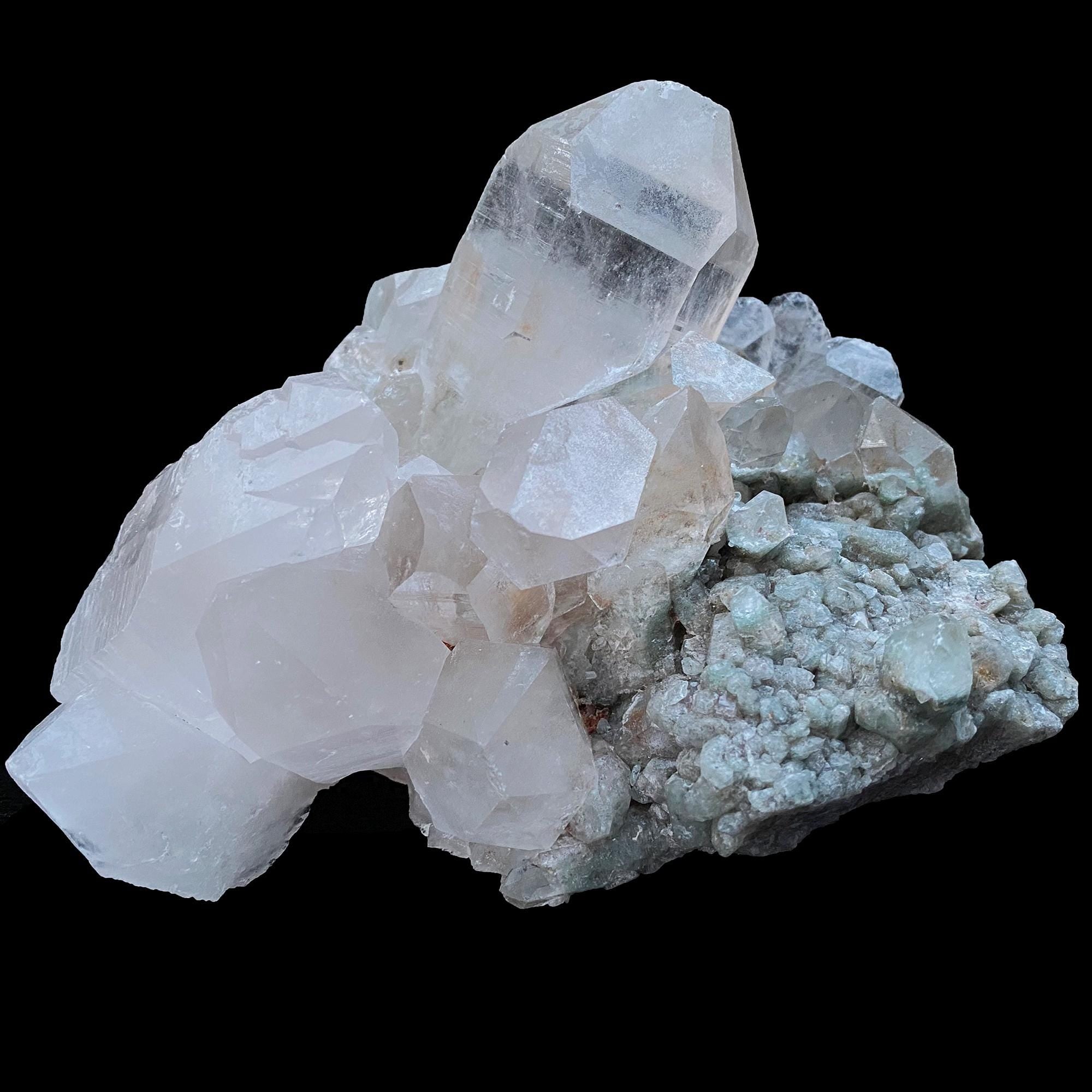 1.580kg Natural Green Phantom Included Himalayan Quartz Cluster  Pointed Crystal Mineral Specimen, Rough Healing Stone GPQ-637