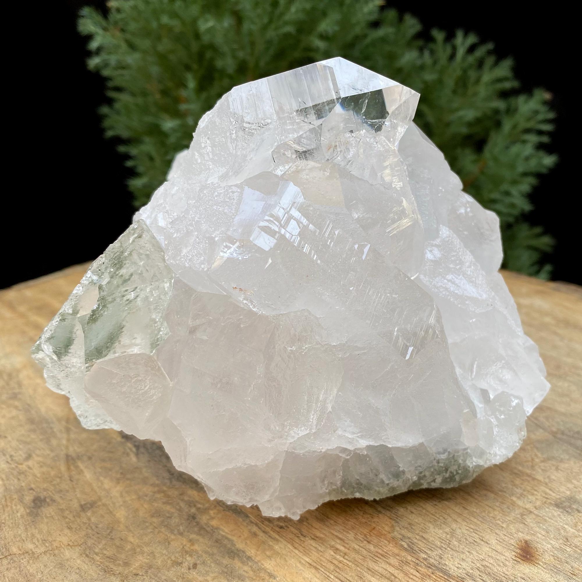 Himalayan Green Chlorite Quartz Crystal: Raw Mineral Specimen, 1.78kg