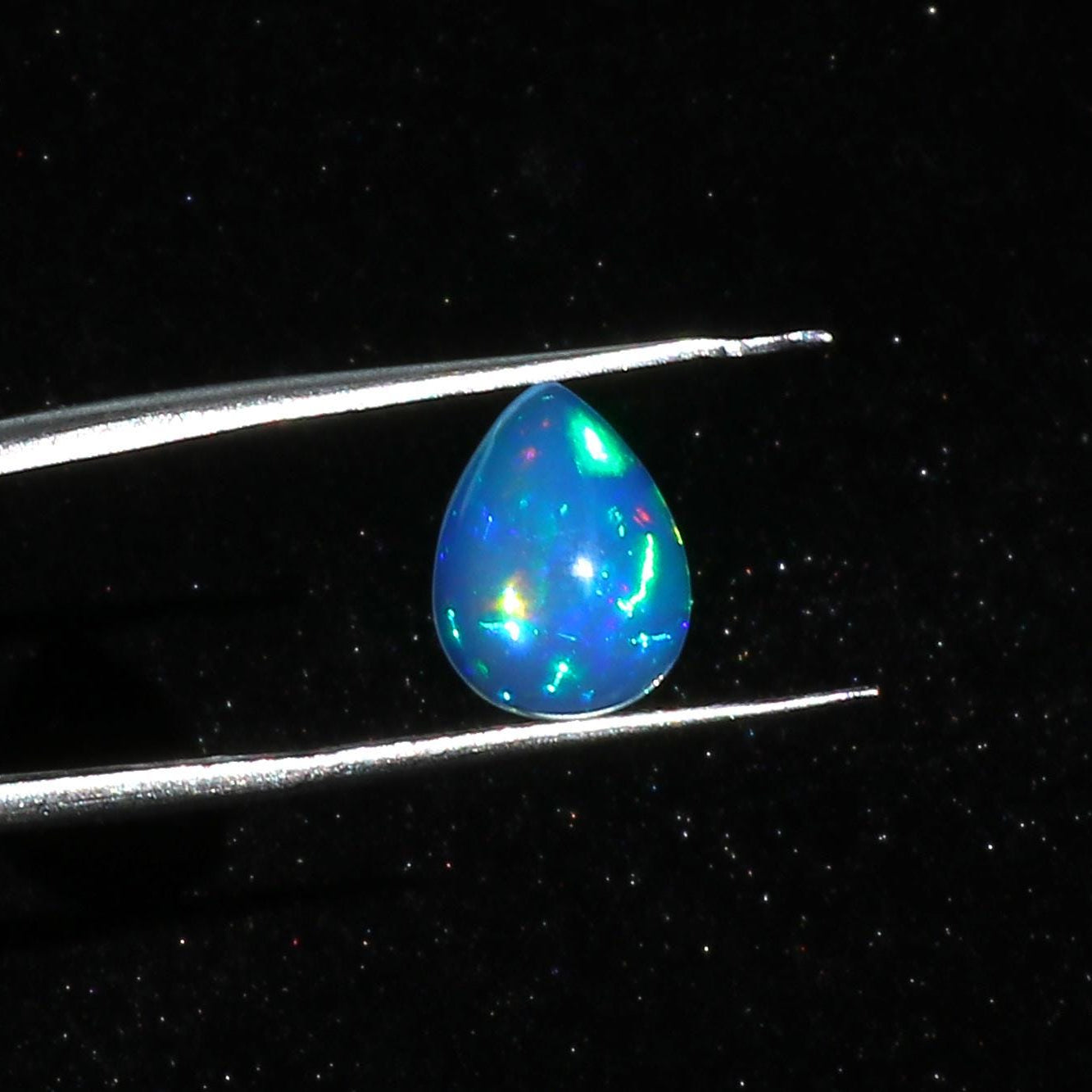 Welo Fire Opal Cabochon: 2.1 ct Ethiopian Gemstone for Jewelry