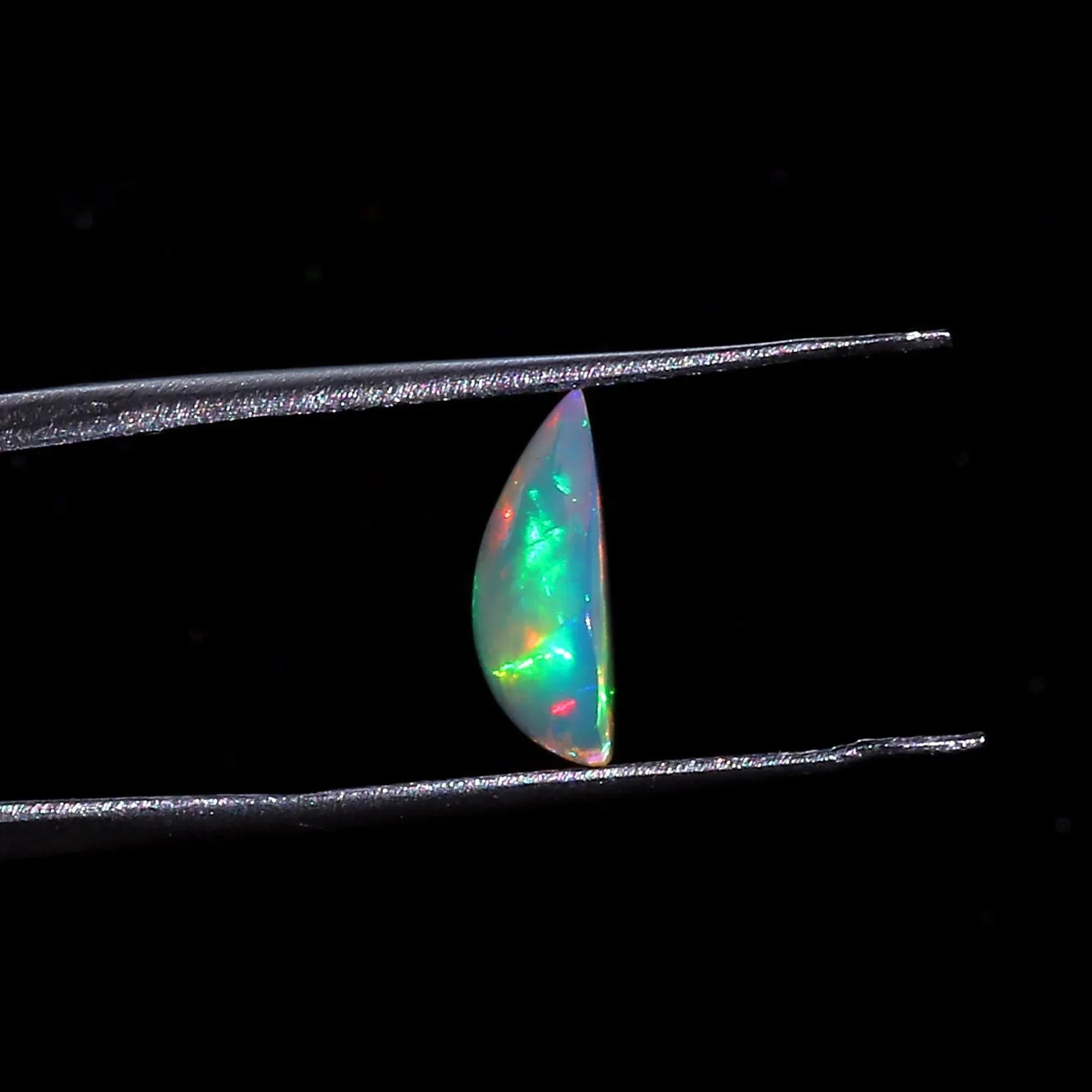 Ethiopian Opal Cabochon - 1.5 ct Pear-Shaped October Birthstone Gemstone loose gemstones