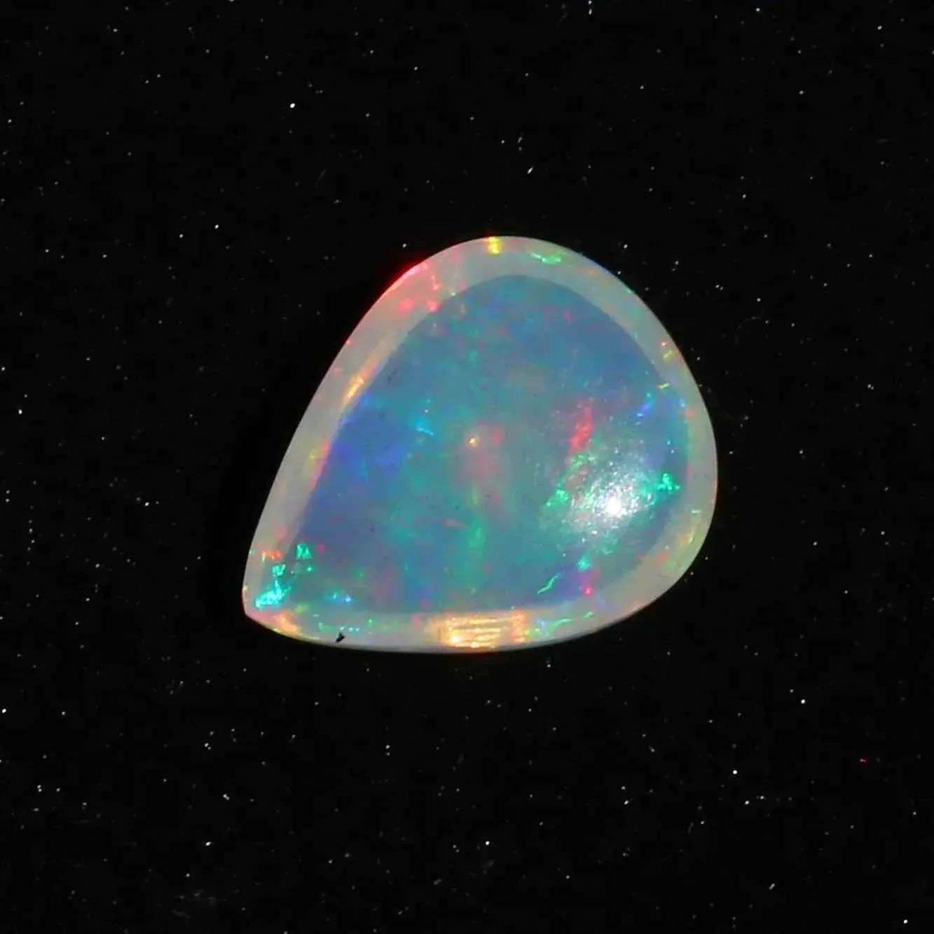 4.7ct Ethiopian Welo Opal Gemstone Cabochon - White Fire Gemstone for Stunning Jewelry loose gemstones