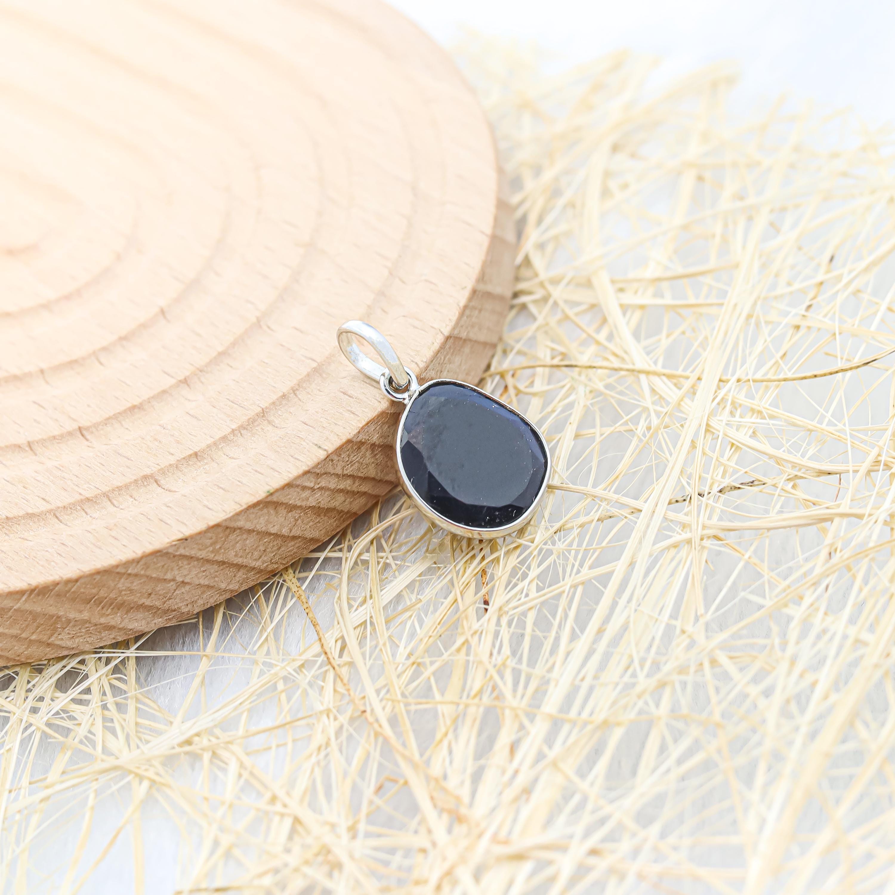 Labradorite Pendant: Rose Cut Sterling Silver Gemstone Jewelry