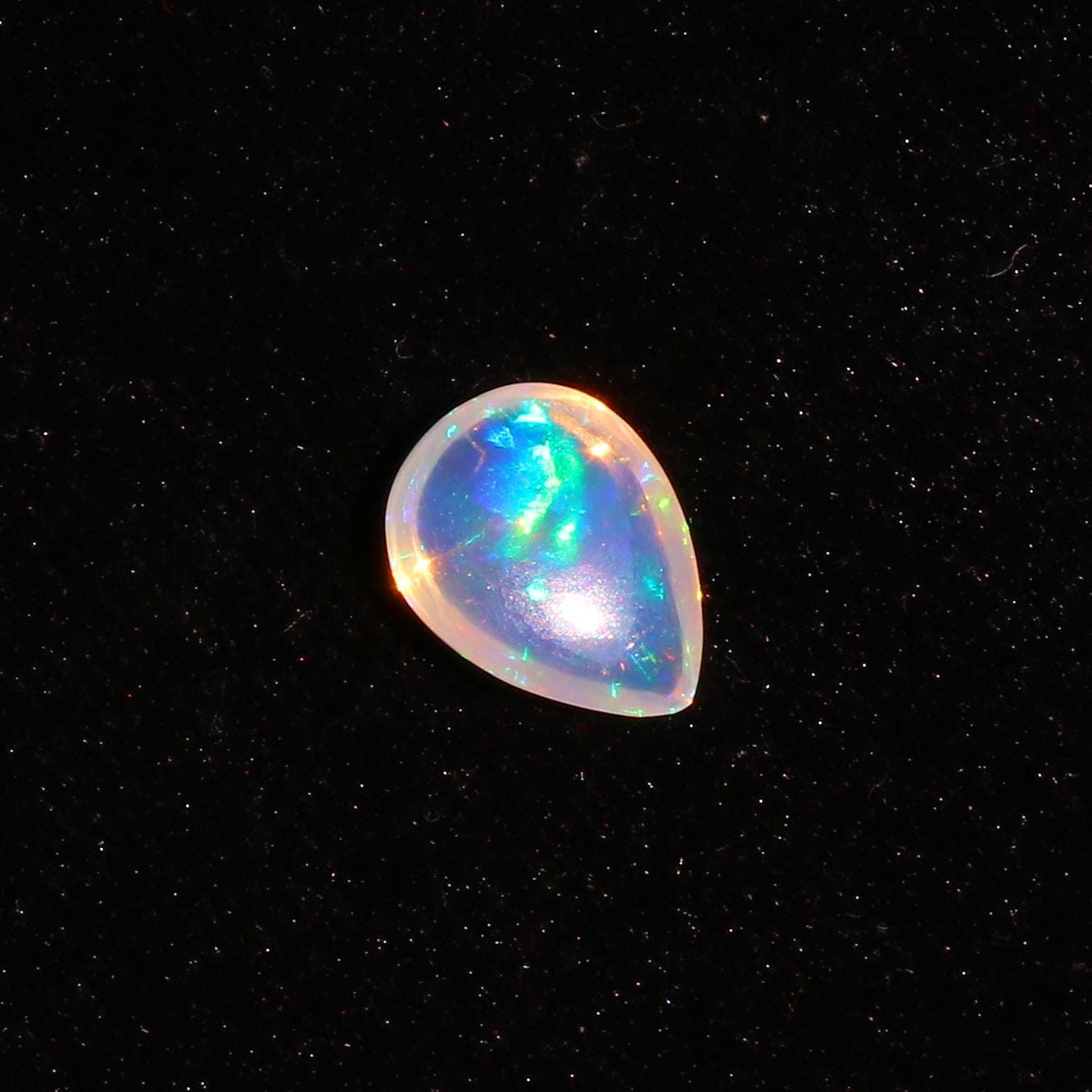 Welo Fire Opal Cabochon: 2.1 ct Ethiopian Gemstone for Jewelry