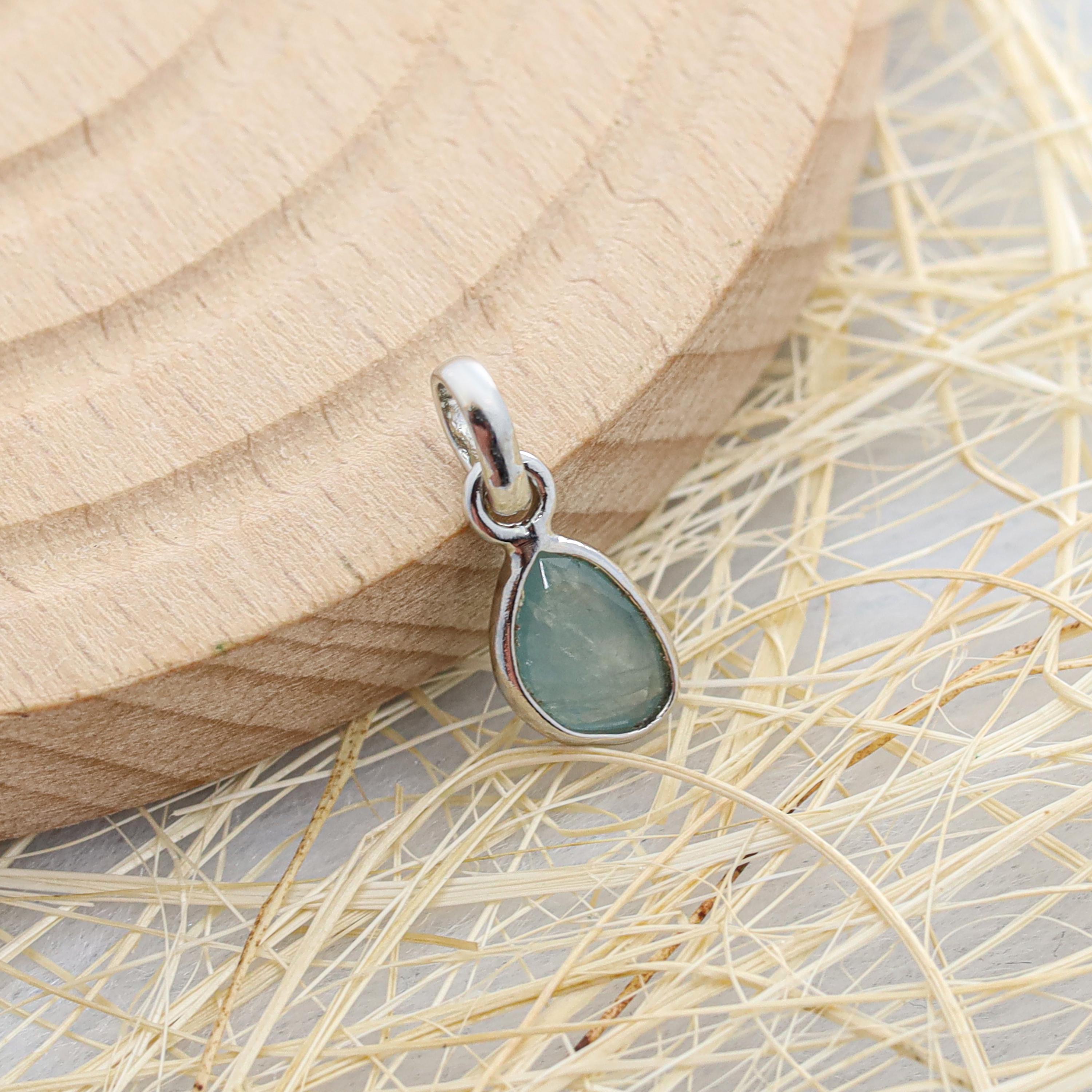 Natural Grandidierite Pendant: Rose Cut 925 Sterling Silver Jewelry