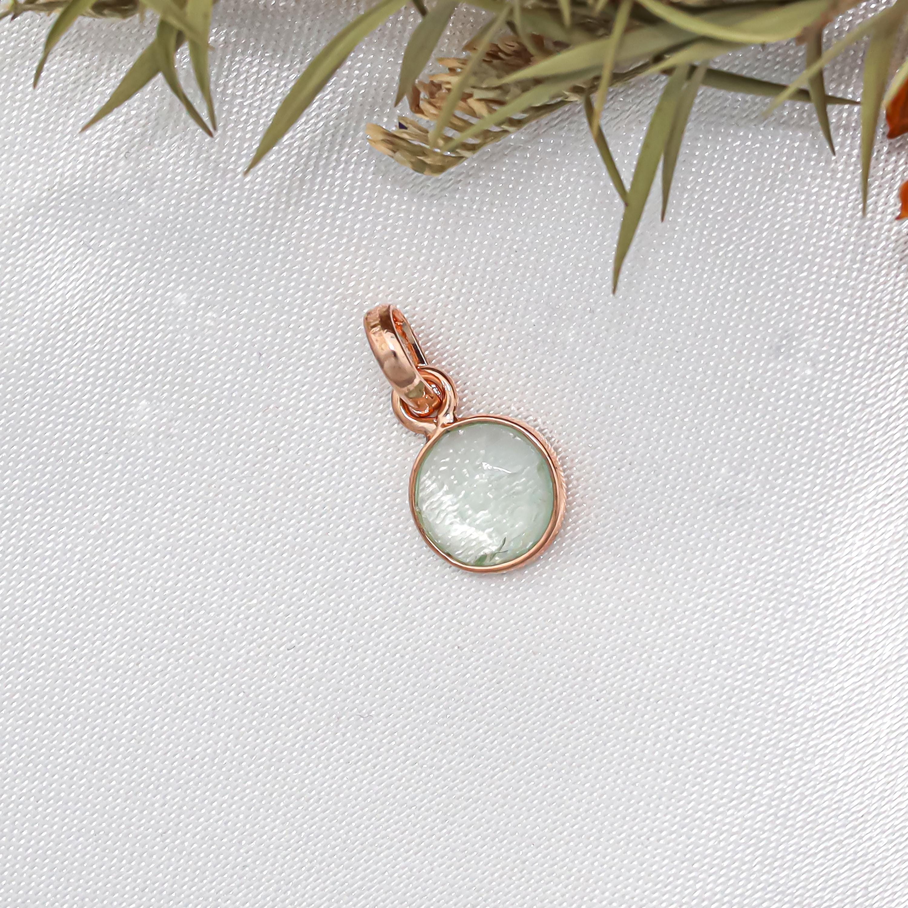 Multi Tourmaline Silver Pendant: Rose Cut Gemstone, Bohemian Jewelry