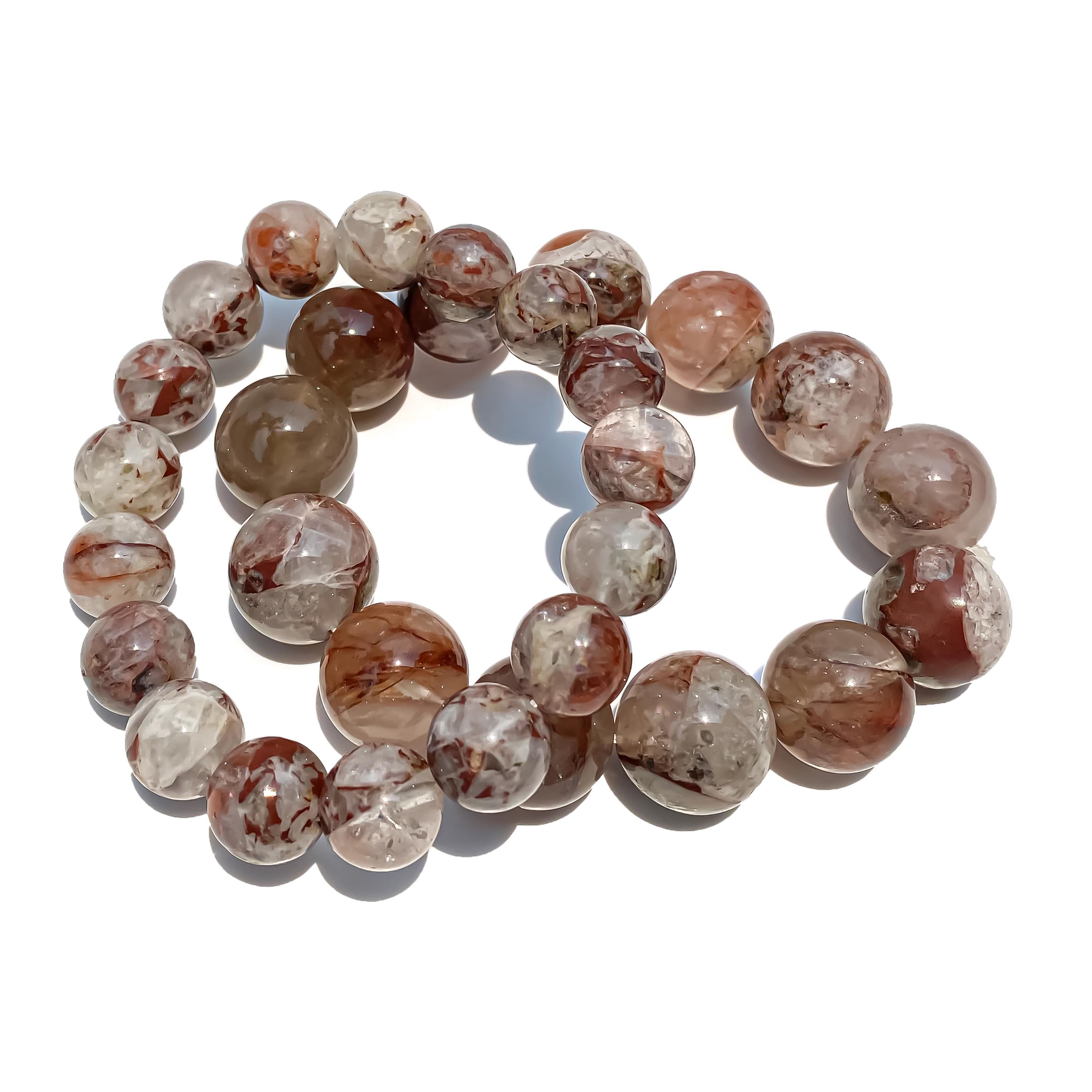 Himalayan Pink Quartz Bracelet: AAA+ Crystal Healing Gemstone Jewelry