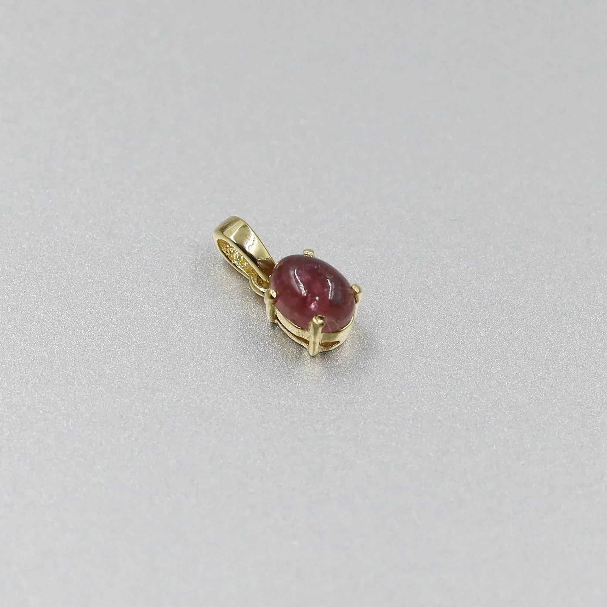 925 Silver Tourmaline Pendant: Natural Gemstone Necklace, Colorful Jewelry