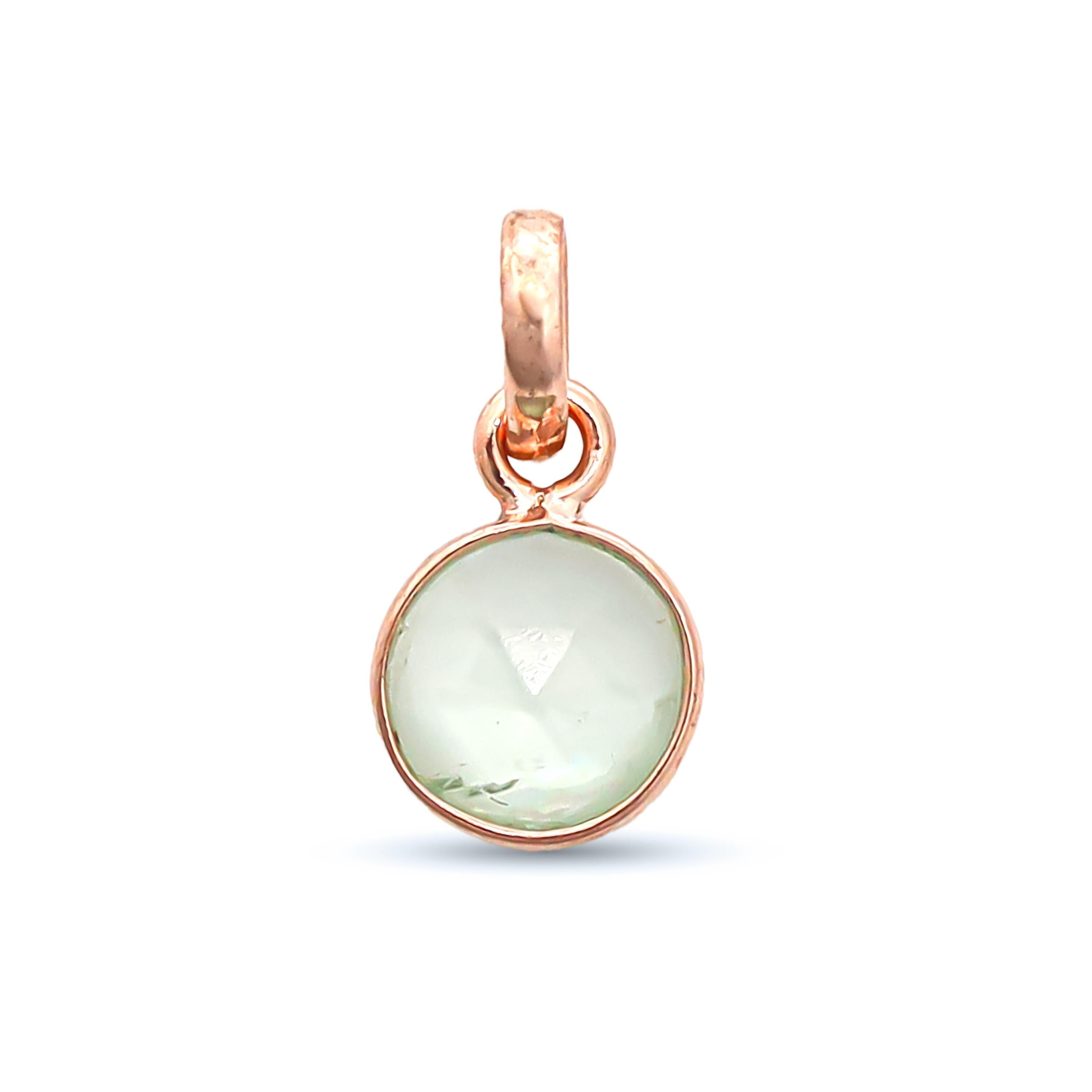 Multi Tourmaline Silver Pendant: Rose Cut Gemstone, Bohemian Jewelry
