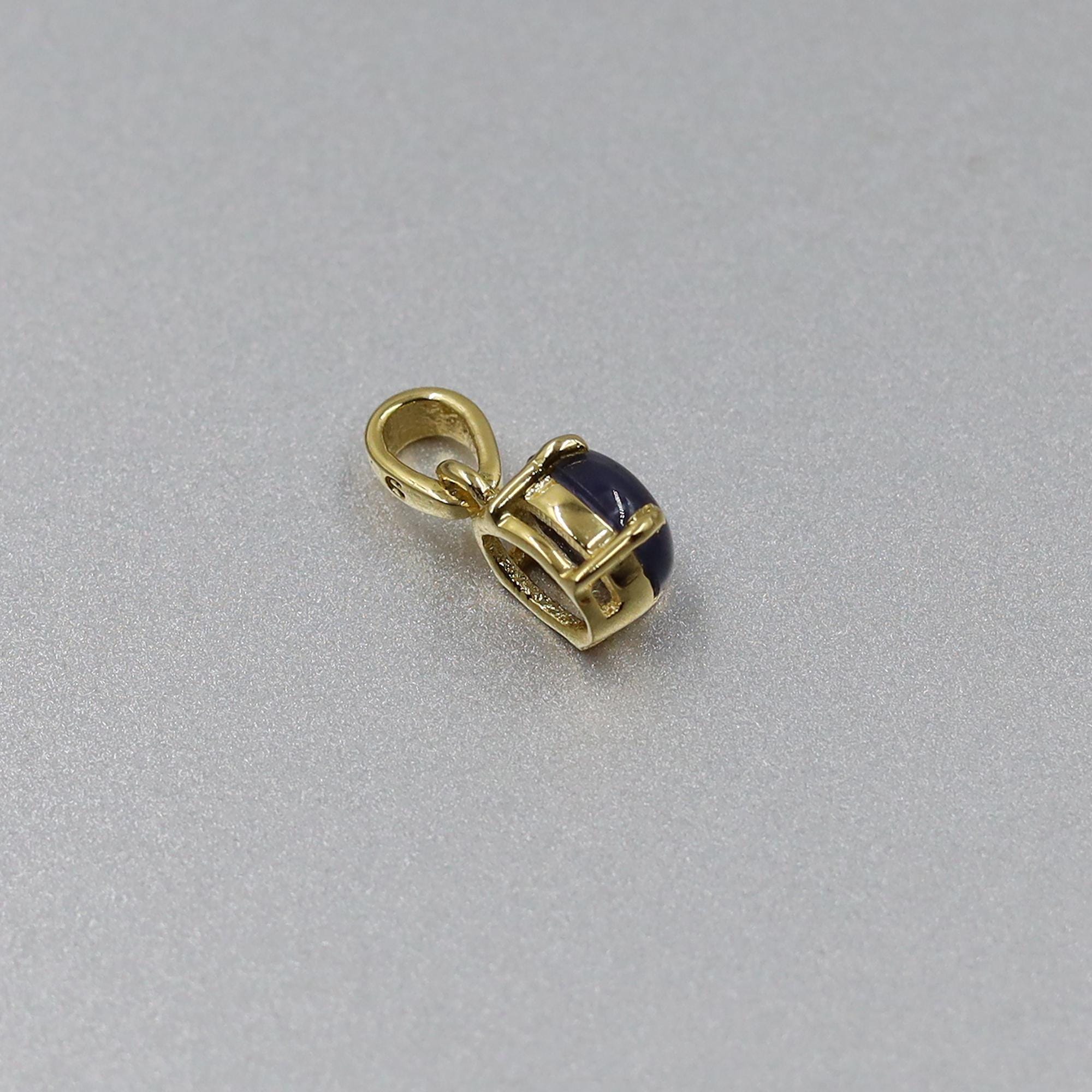 Natural Iolite Pendant: 925 Sterling Silver Gemstone Jewelry