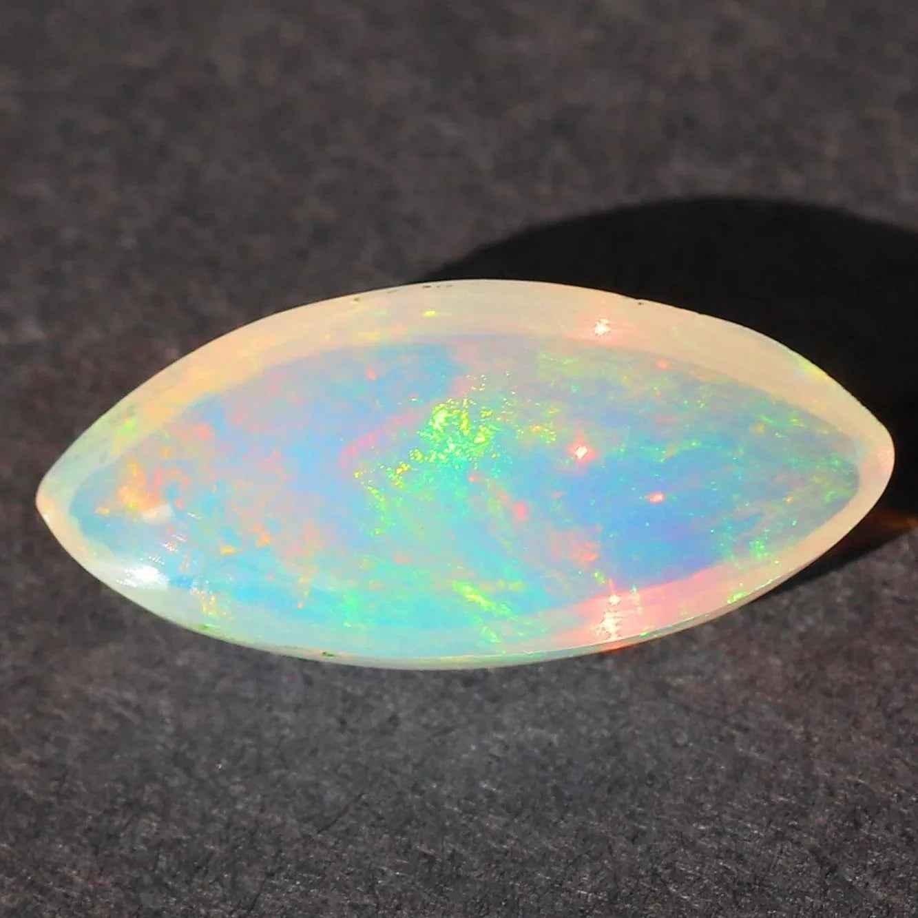 Ethiopian Fire Opal Cabochon: Oval Gemstone for Jewelry Making, 2.1ct loose gemstones