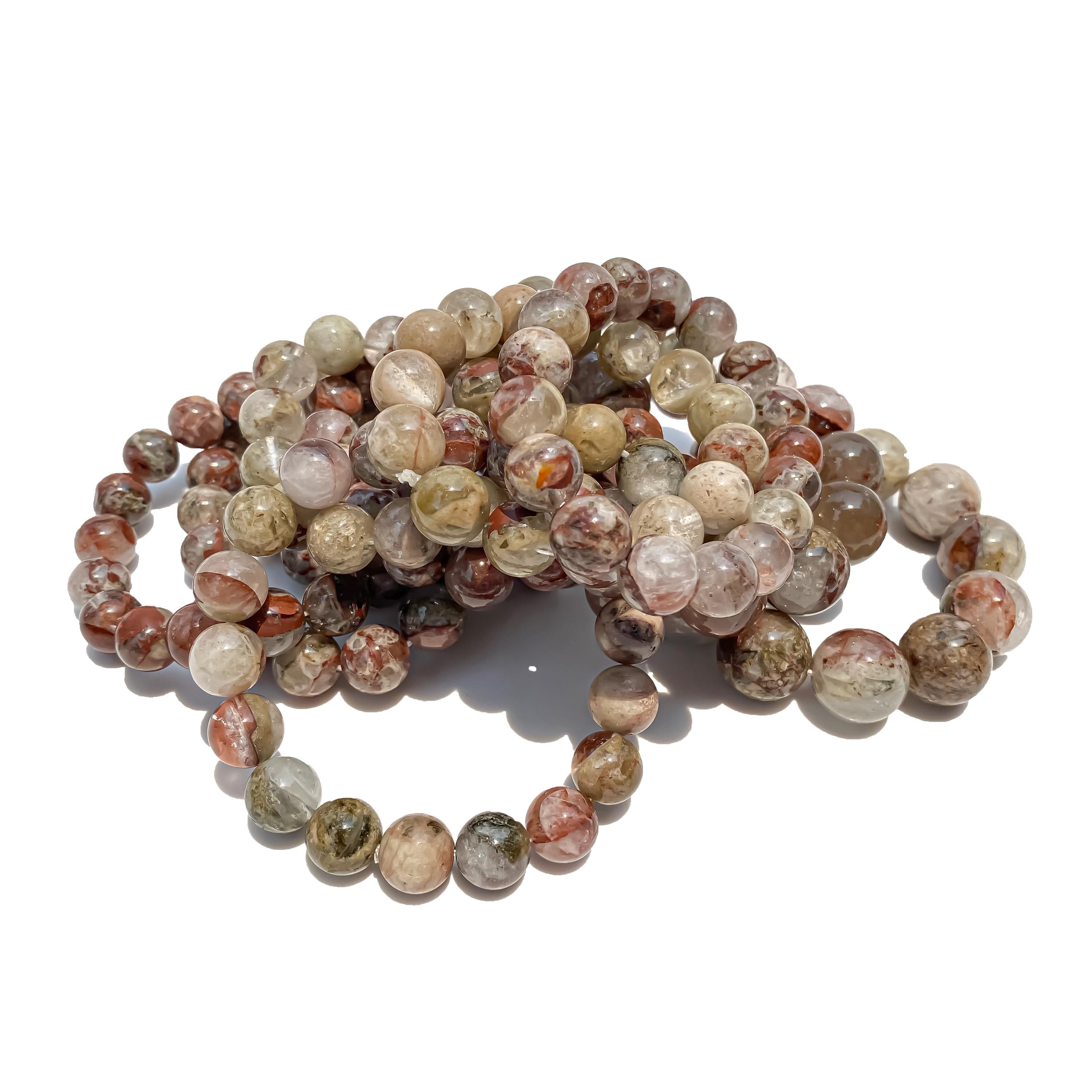 Himalayan Pink Quartz Bracelet: AAA+ Crystal Healing Gemstone Jewelry
