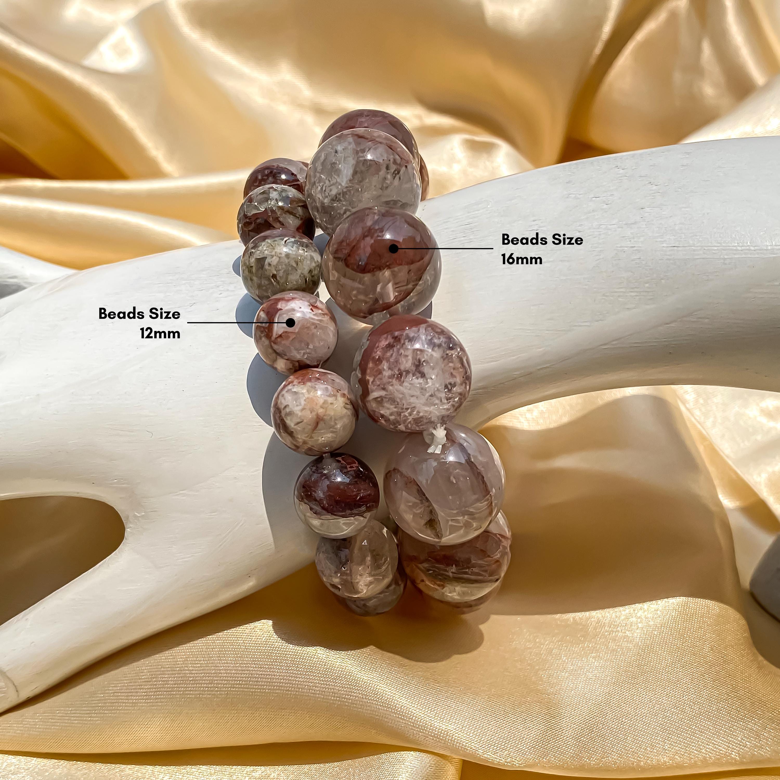Himalayan Pink Quartz Bracelet: AAA+ Crystal Healing Gemstone Jewelry