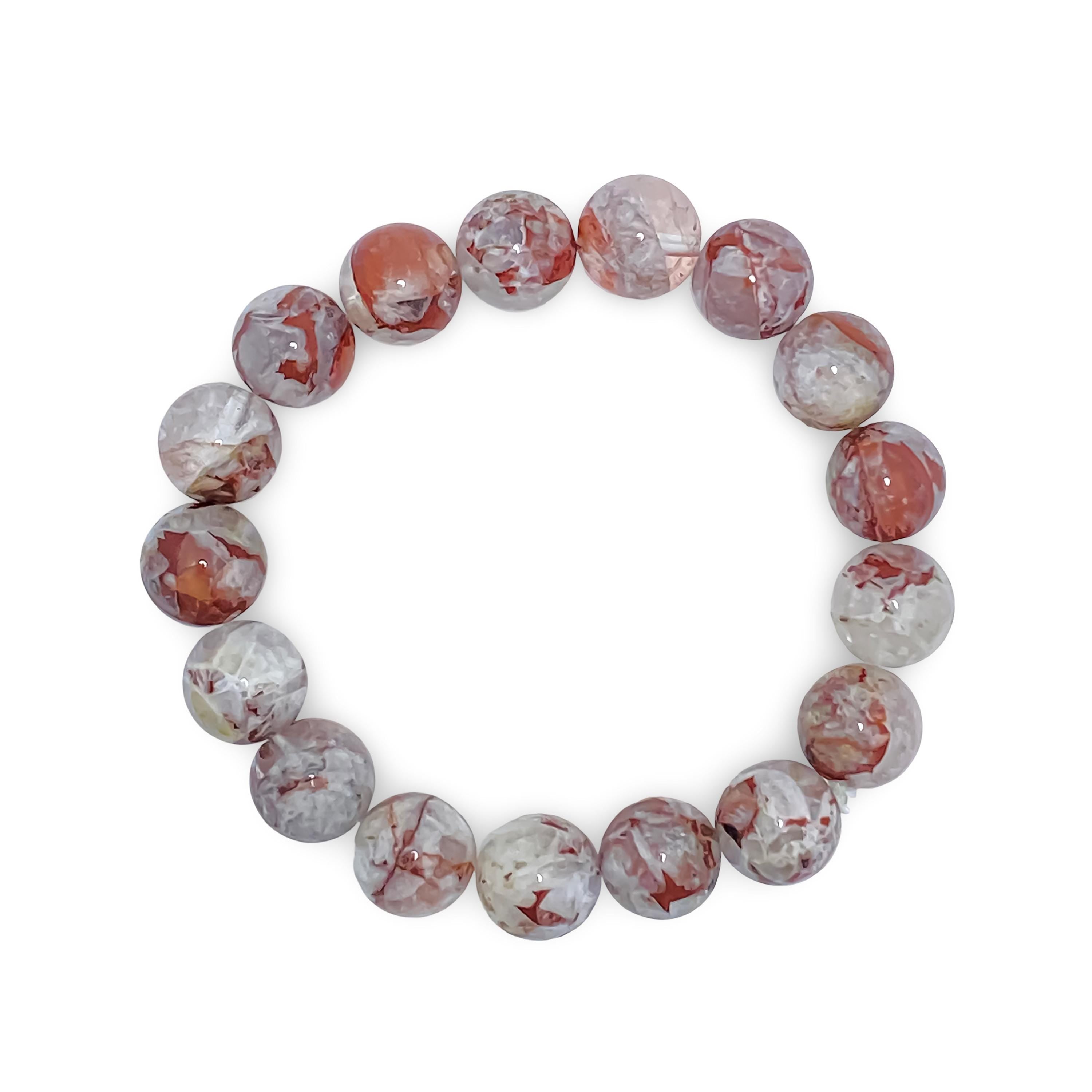 Himalayan Pink Quartz Bracelet: AAA+ Crystal Healing Gemstone Jewelry