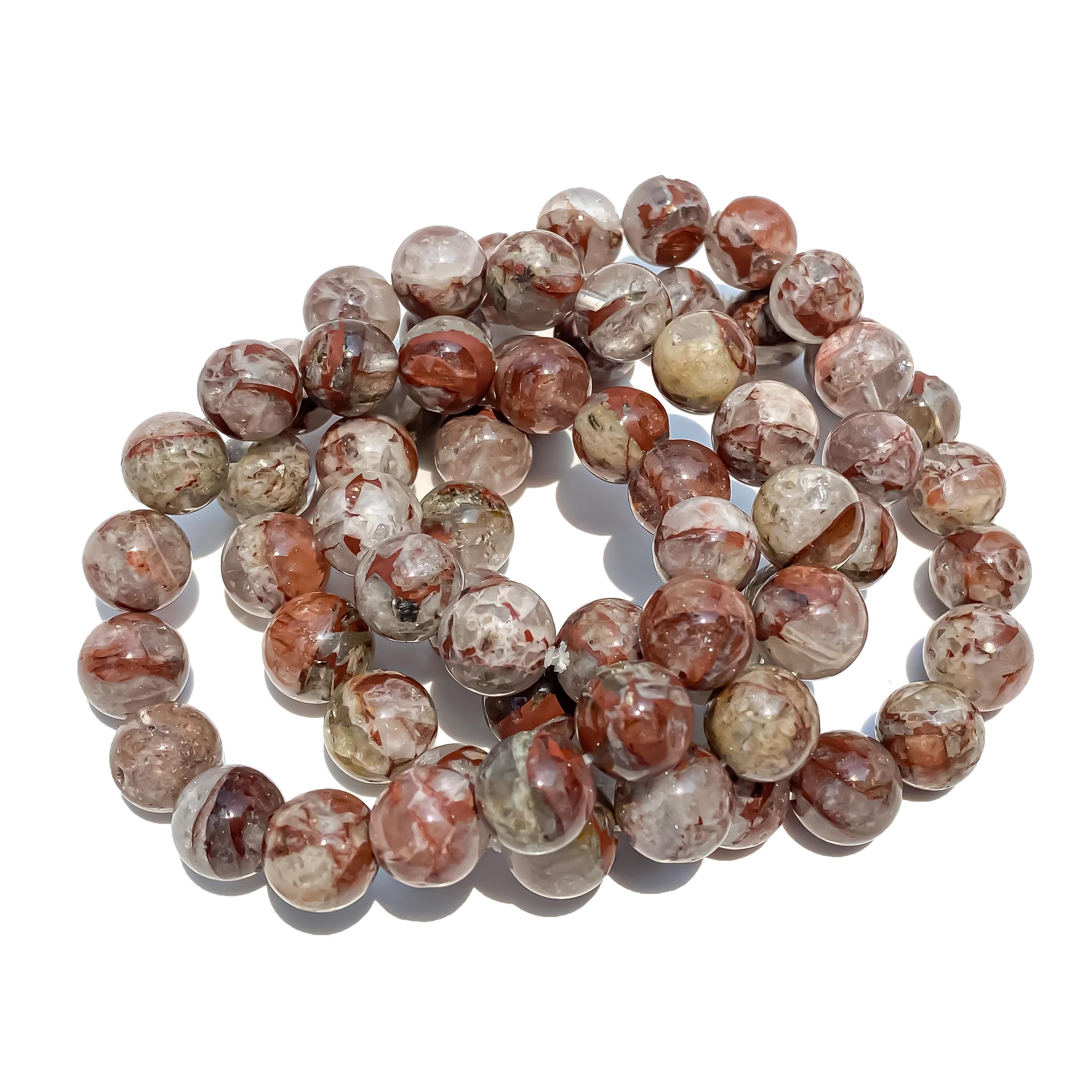 Himalayan Pink Quartz Bracelet: AAA+ Crystal Healing Gemstone Jewelry