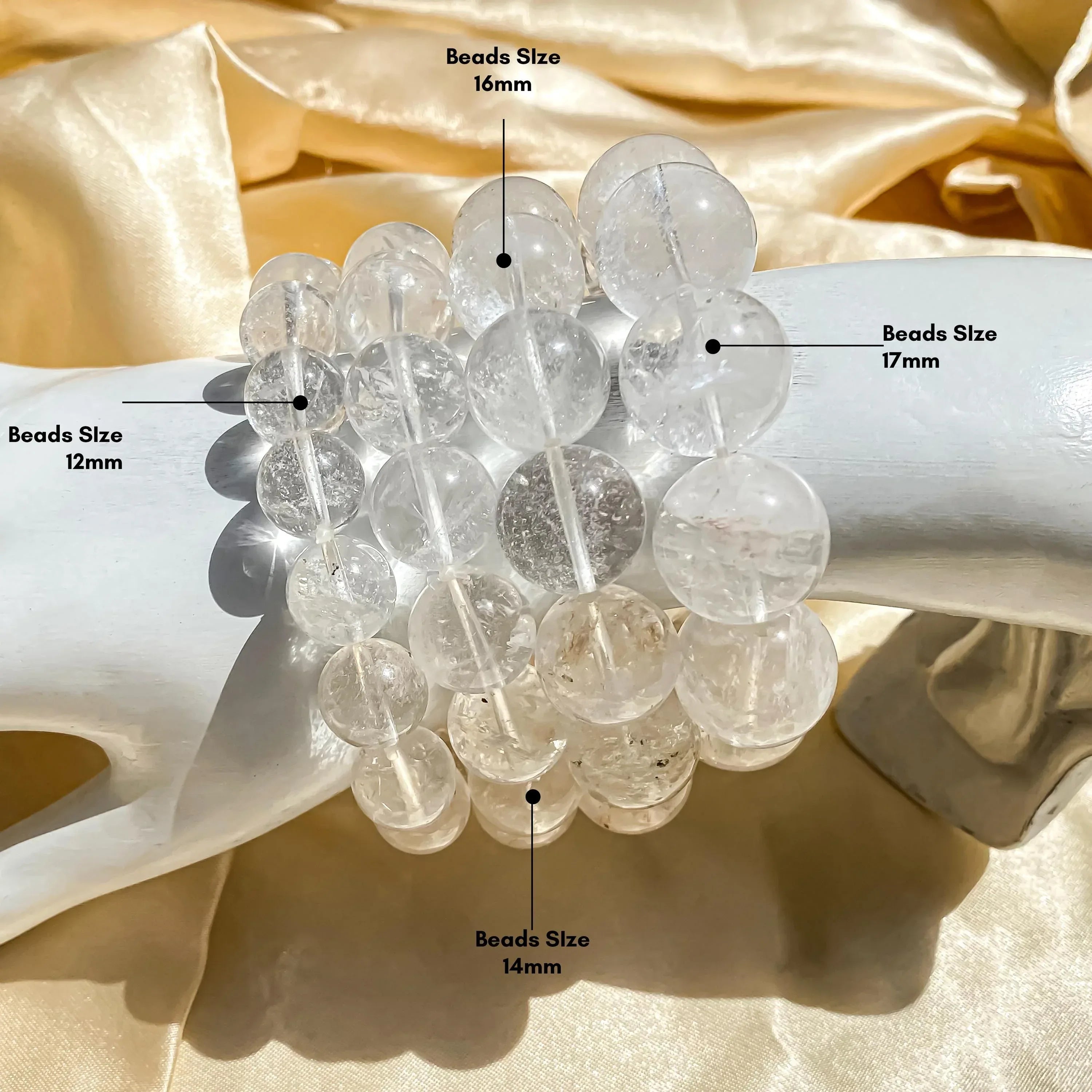 Himalayan White Quartz Bracelet: Rainbow Crystal Energy Healing Himalayan Quartz Bracelets