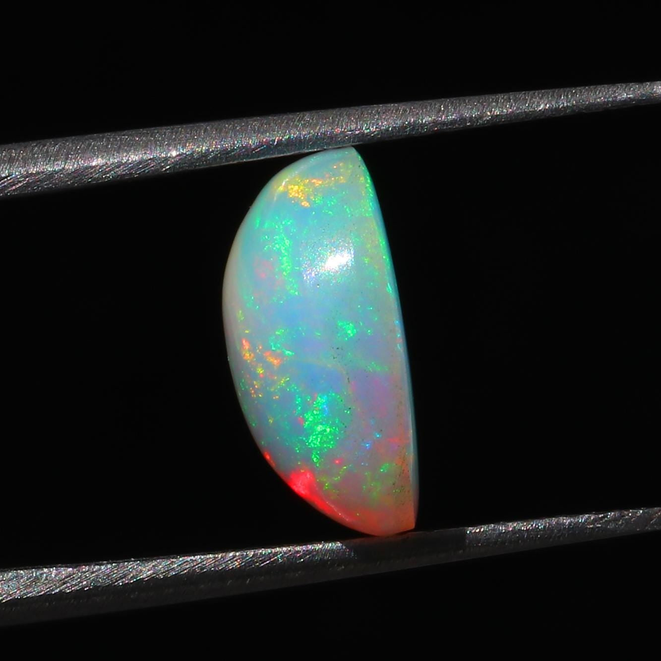 Ethiopian Fire Opal Cabochon: 3.25 ct Oval Gemstone for Jewelry