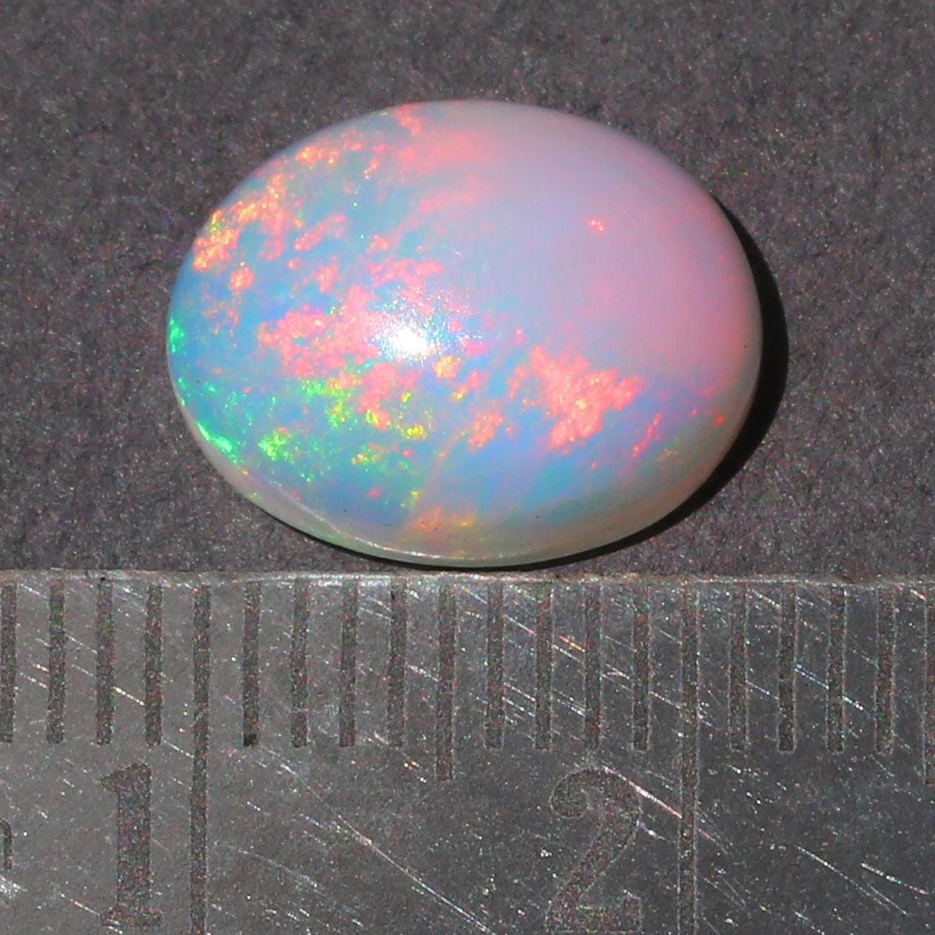 Ethiopian Fire Opal Cabochon: 3.25 ct Oval Gemstone for Jewelry