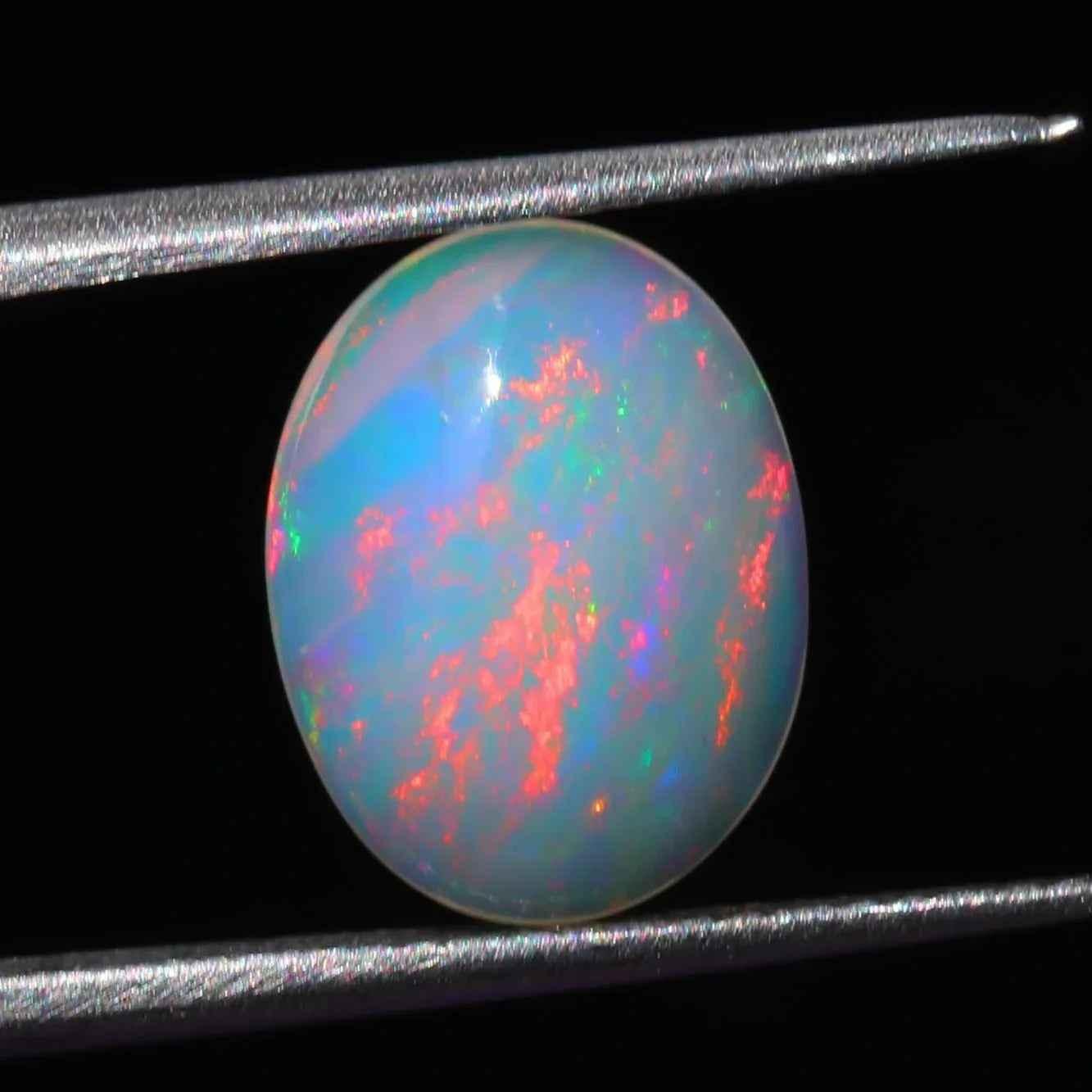 Ethiopian Welo Opal Cabochon: 2.6 Carat Oval Gemstone for Jewelry loose gemstones