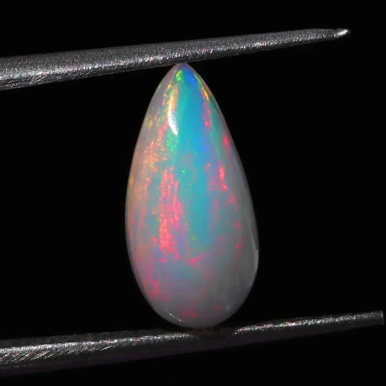 Ethiopian Opal Cabochon: 1.93 Carat Pear-Shaped Gemstone loose gemstones