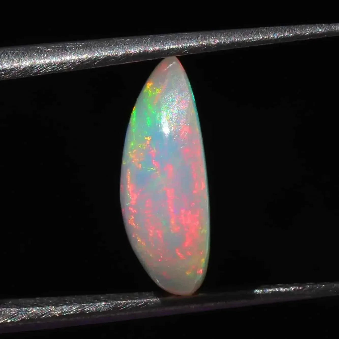 Ethiopian Fire Opal Pear Gemstone Cabochon 2.65 Carat loose gemstones