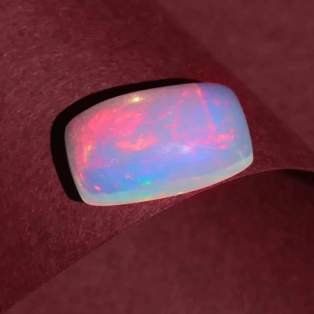 4.38 Carat Ethiopian Fire Opal Gemstone Cabochon for Jewelry - Perfect October Birthstone loose gemstones