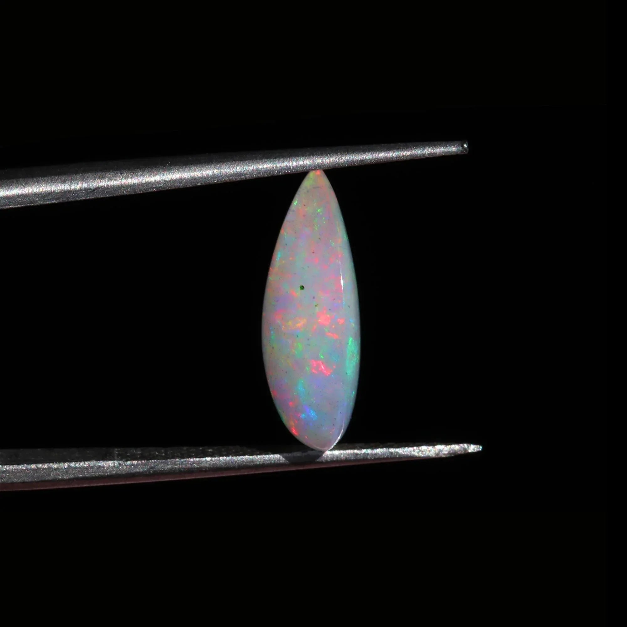 4.25 Carat Ethiopian Fire Opal Cabochon Pear Gemstone for Fine Jewelry loose gemstones