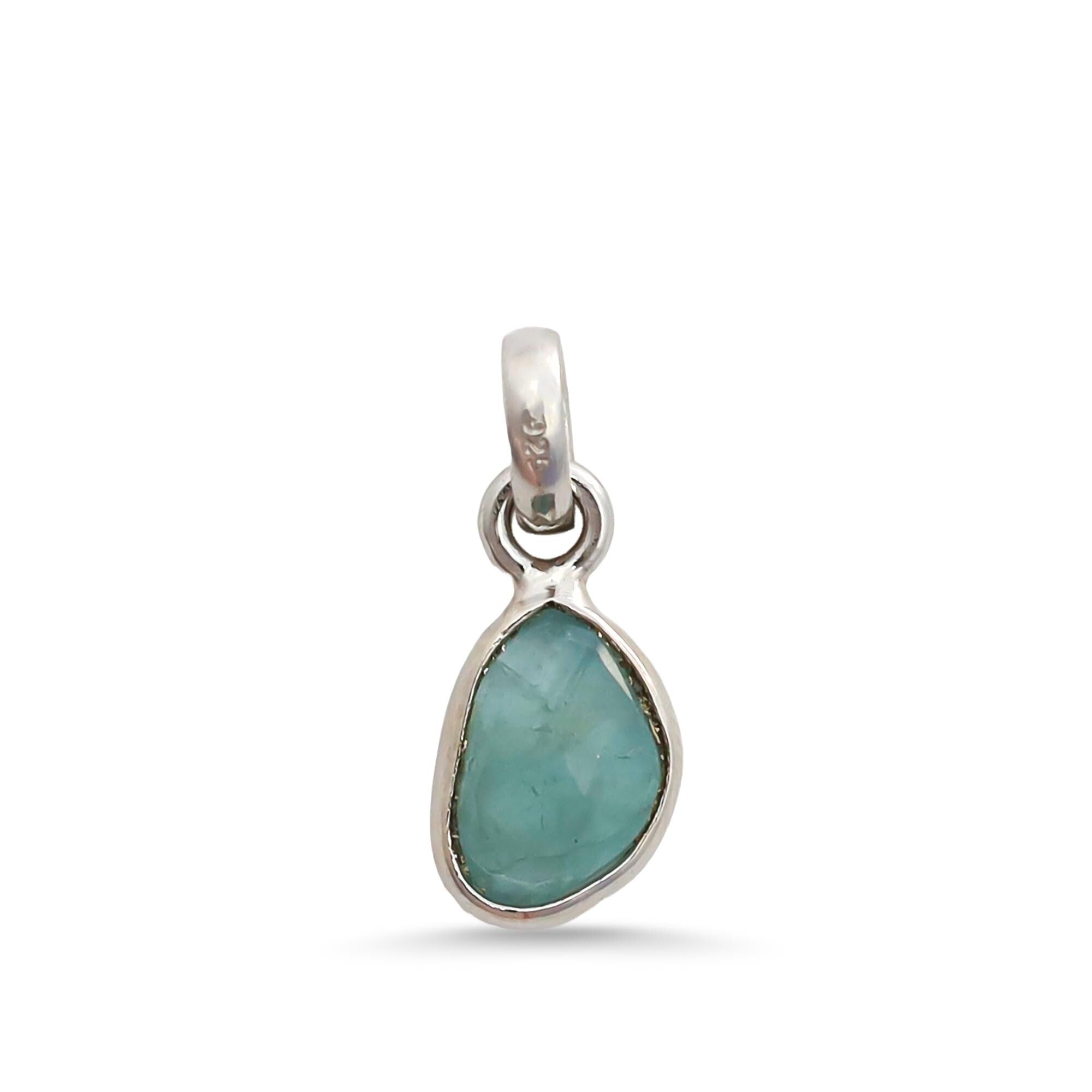 Natural Grandidierite Pendant: Rose Cut 925 Sterling Silver Jewelry