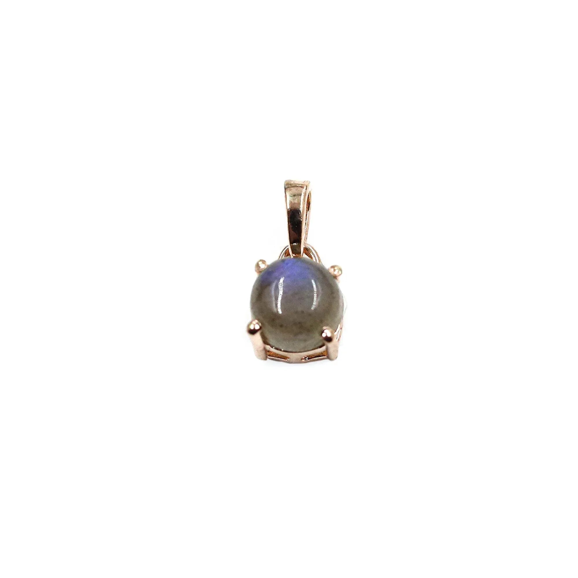 Labradorite Gemstone Pendant: 925 Sterling Silver Dainty Necklace