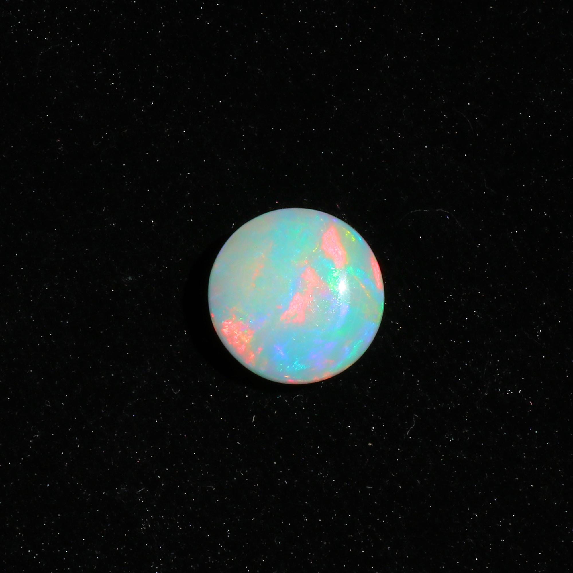 Welo Ethiopian Opal Cabochon: 15mm Round Gemstone for Jewelry