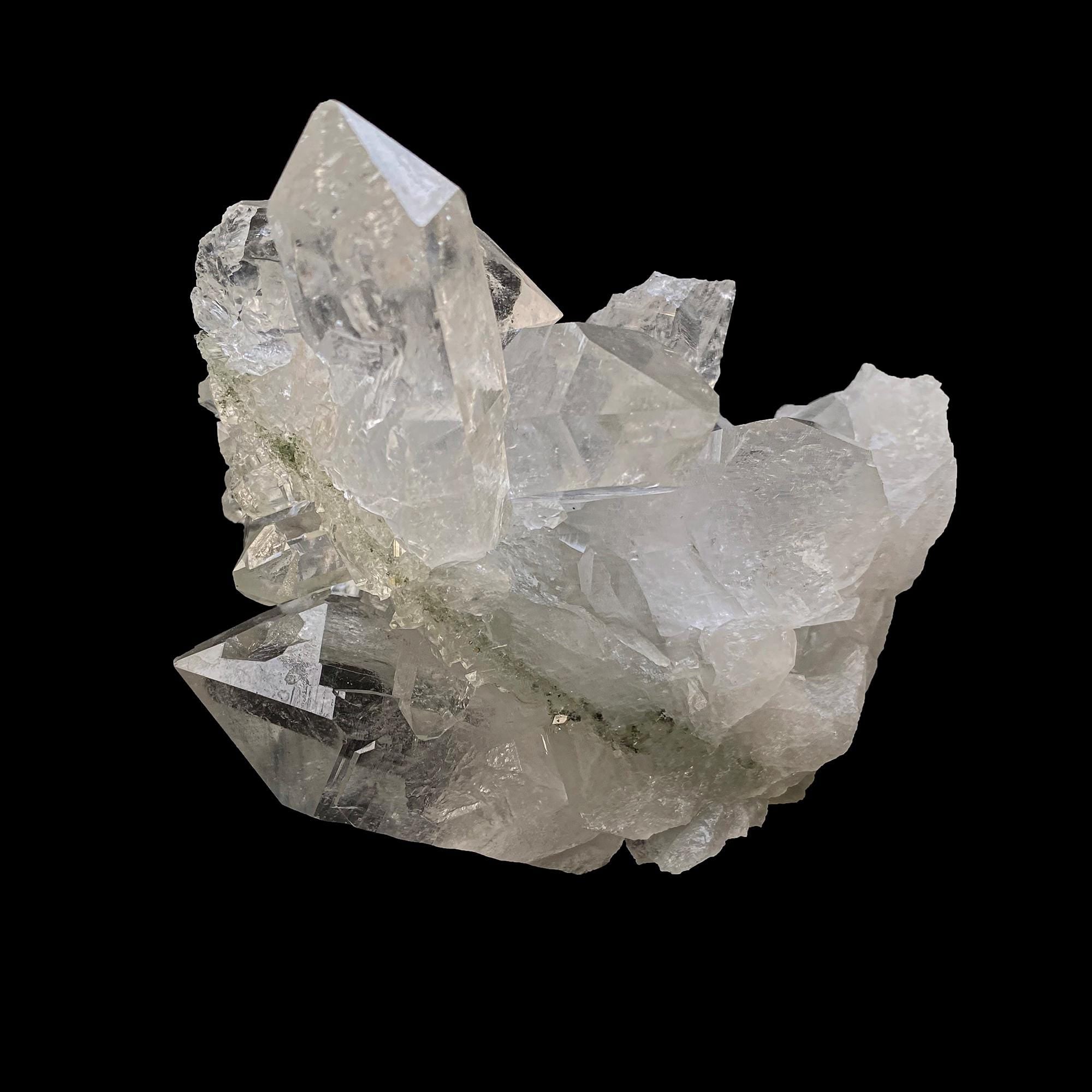 Clear Chlorite Quartz Point from Kullu Valley  Raw Healing Crystal, Energy Cleansing Stone, 355gm