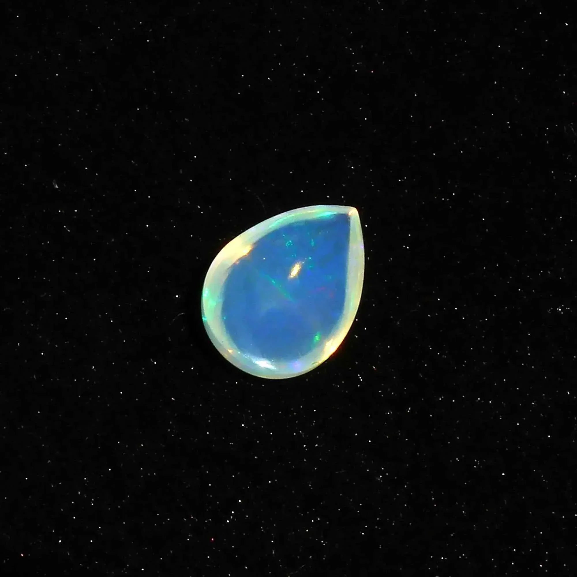 Ethiopian Fire Opal Cabochon Pear Shape Gemstone 3.4ct for Jewelry Making loose gemstones